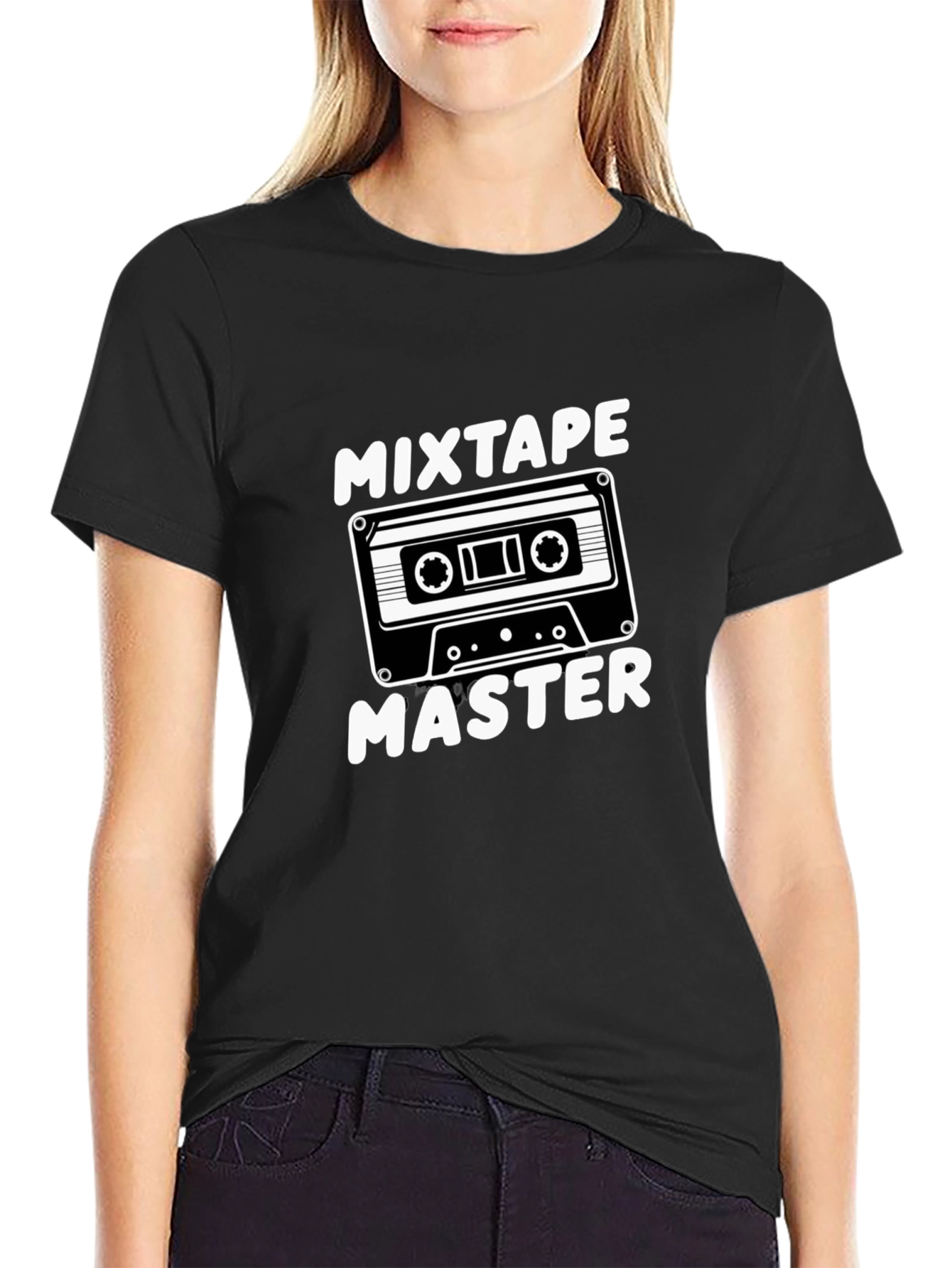 Mixtape Master Black Graphic T-Shirt
