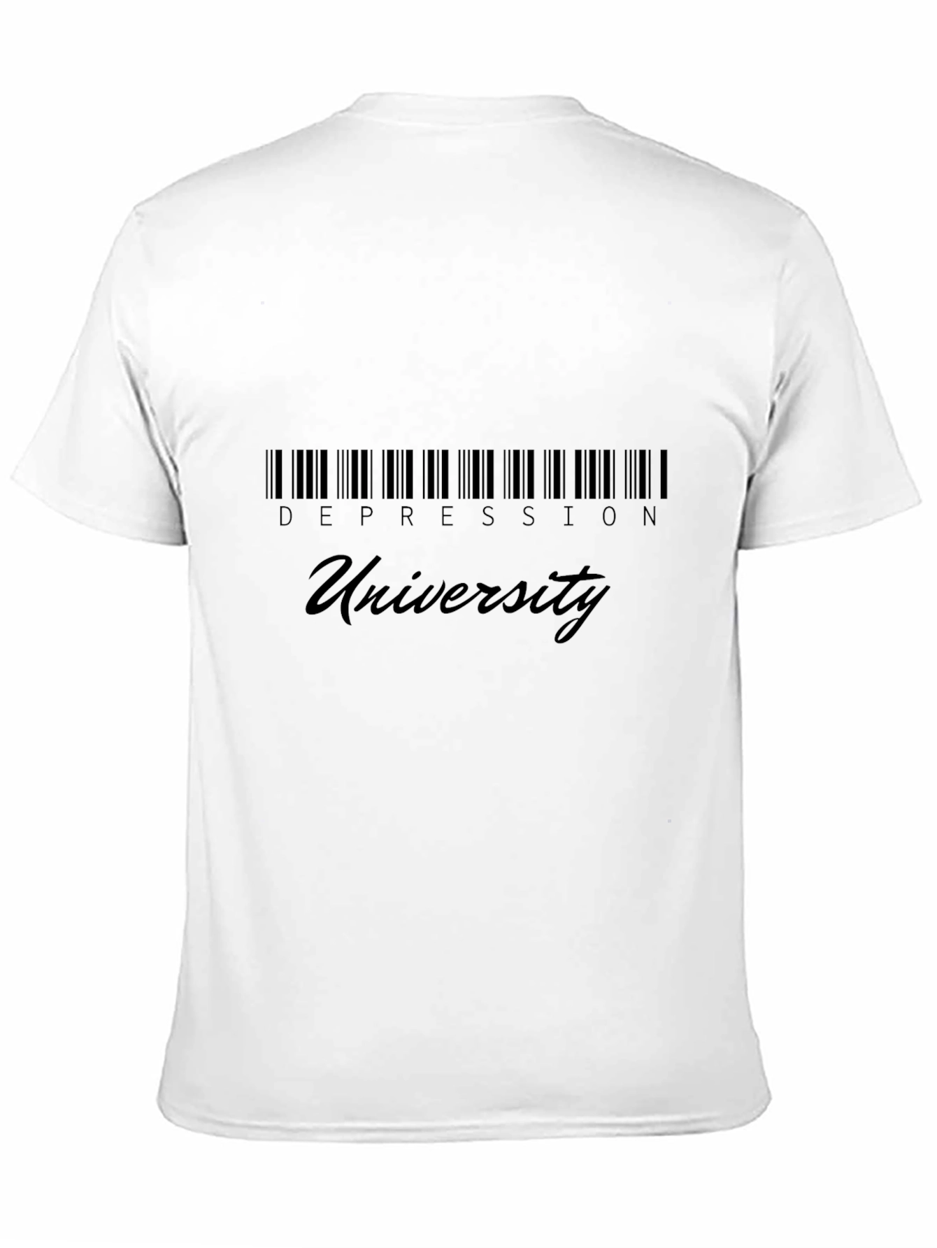 Depression University Black Graphic T-Shirt