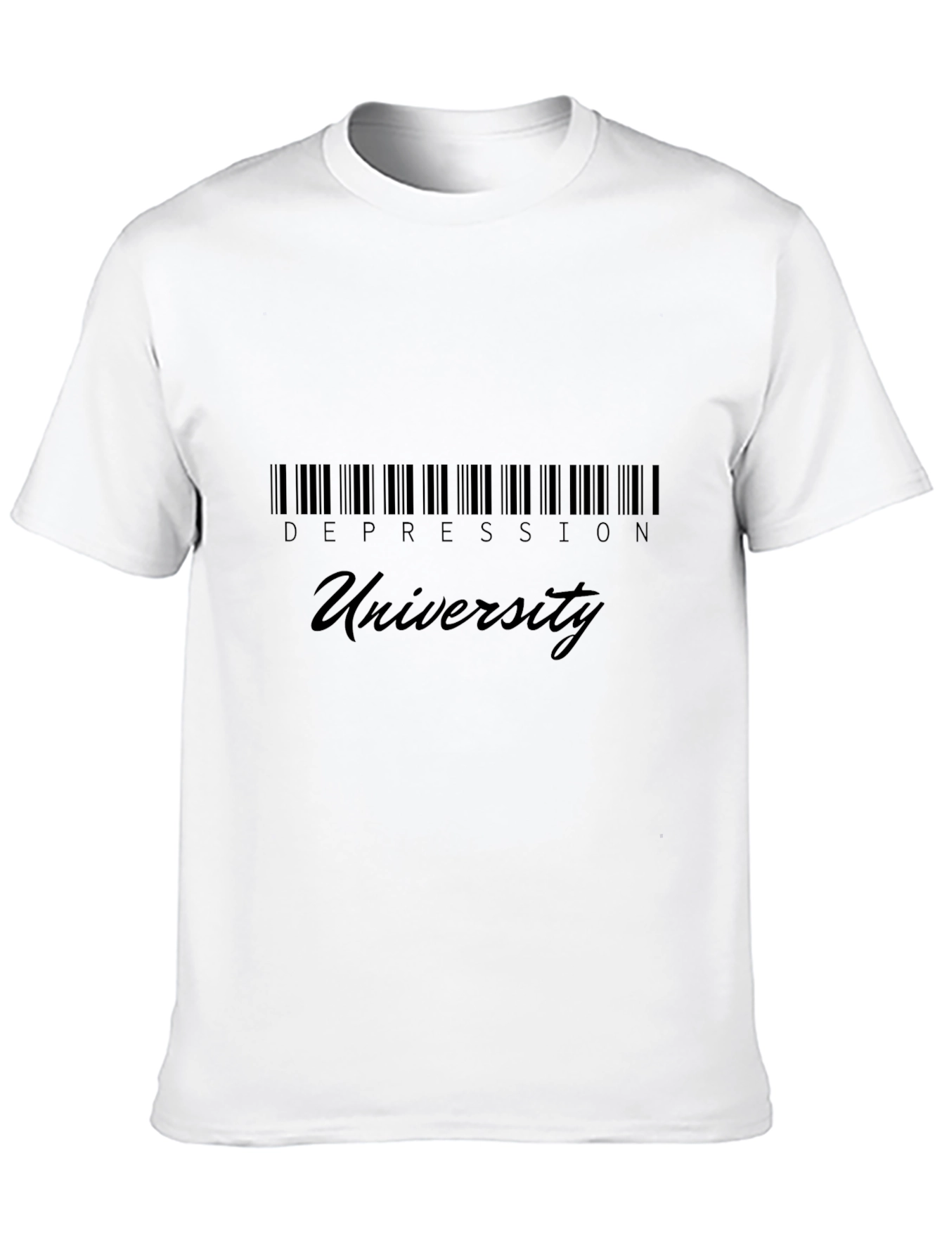 Depression University Black Graphic T-Shirt