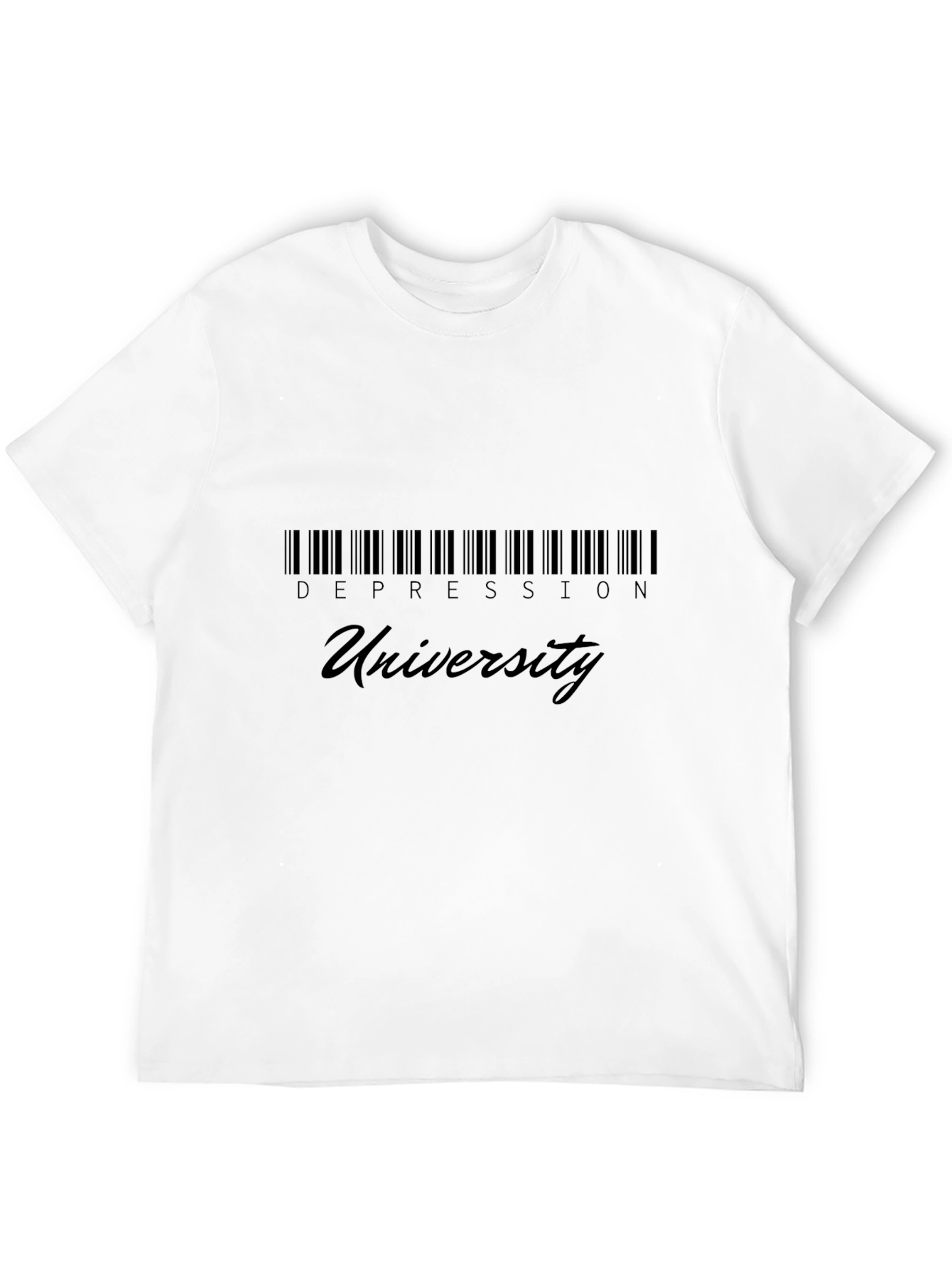 Depression University Black Graphic T-Shirt