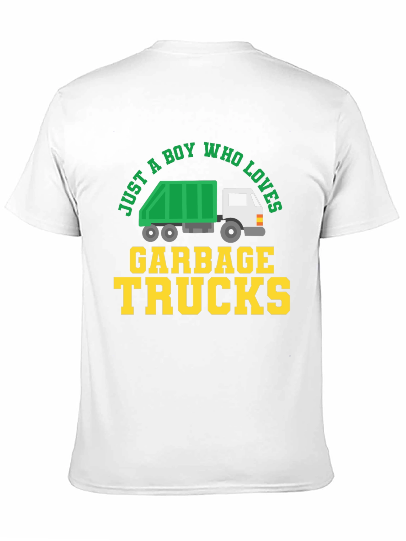 Boy Who Loves Garbage Trucks Graphic Tee