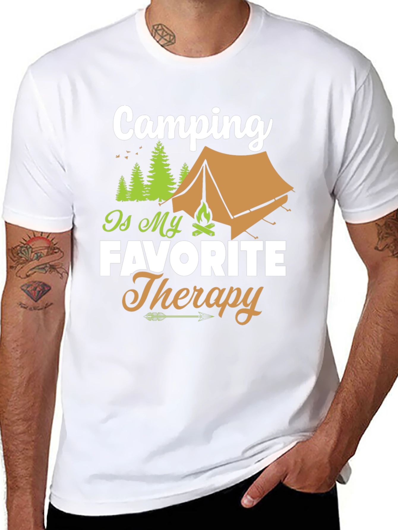 Camping is My Favorite Therapy T-Shirt