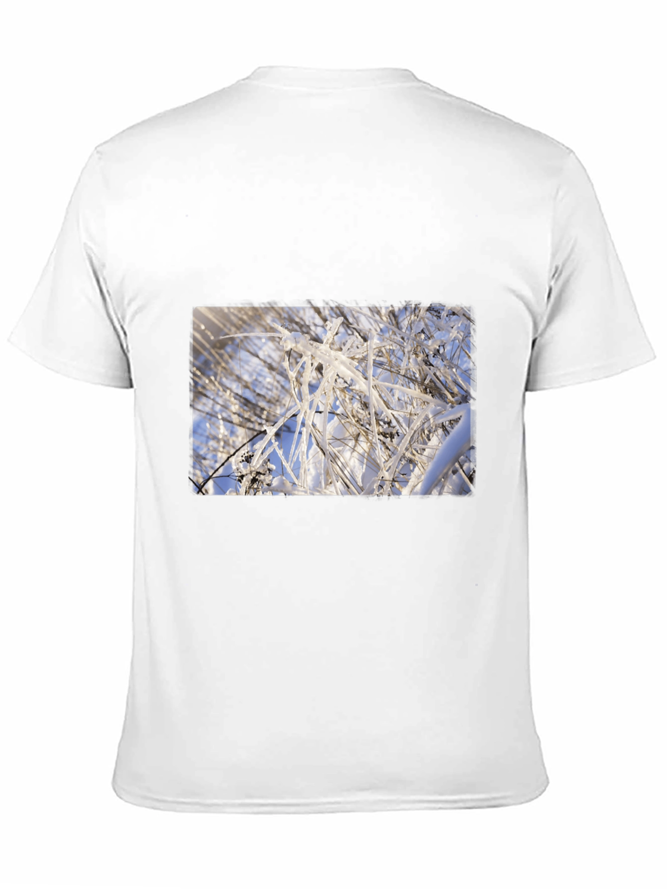 Icy Branch Graphic Black Tee