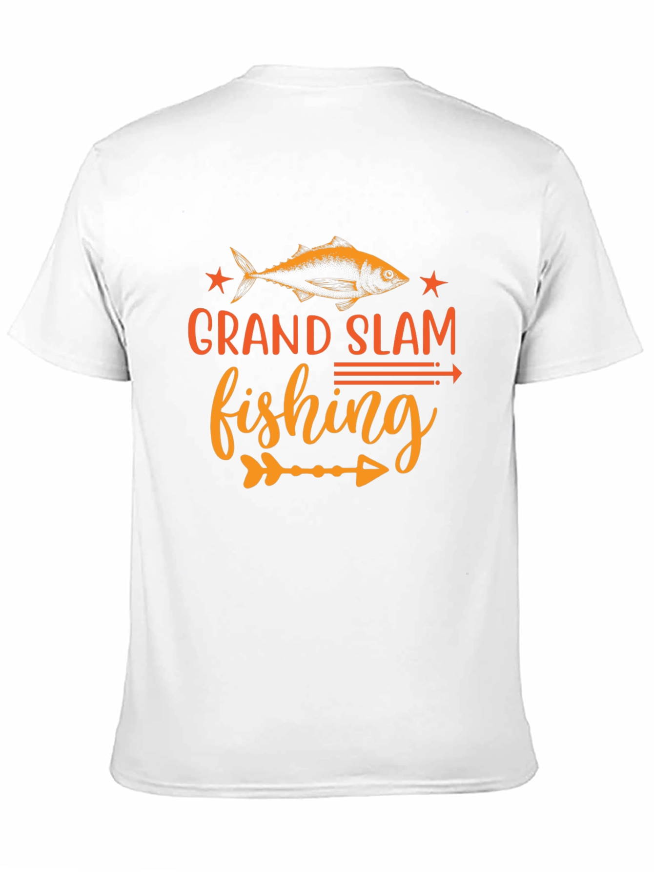 Grand Slam Fishing Graphic Tee - Black Cotton Shirt