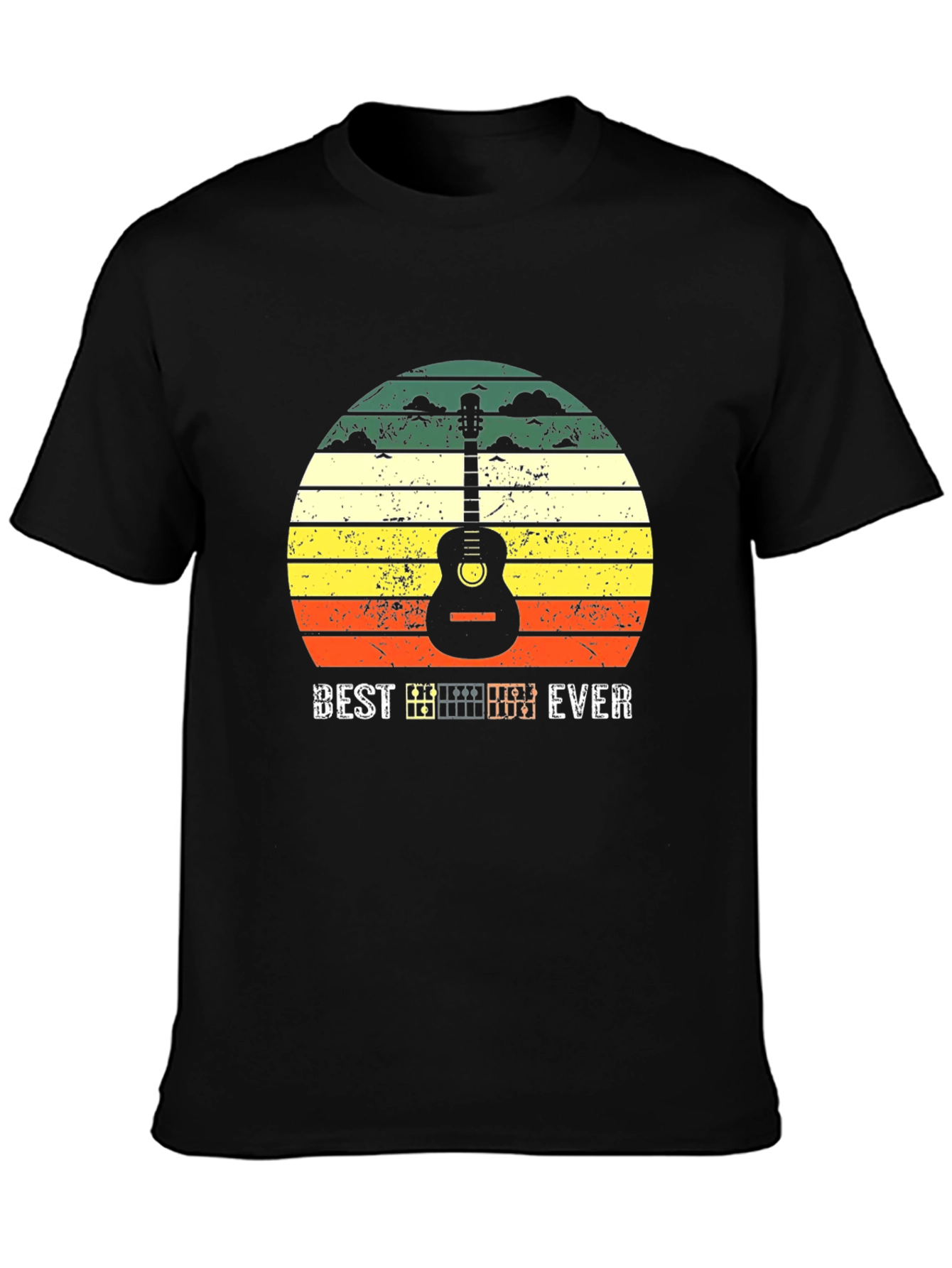 Best Dad Ever Guitar T-Shirt