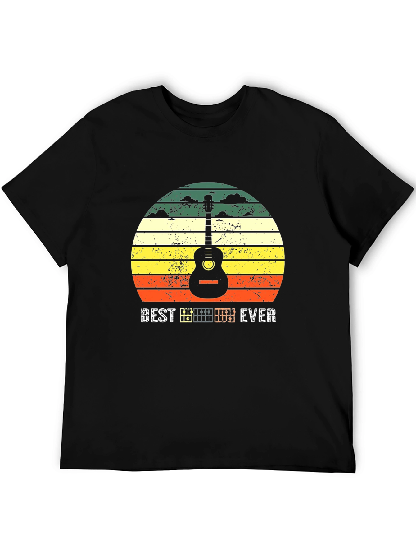 Best Dad Ever Guitar T-Shirt