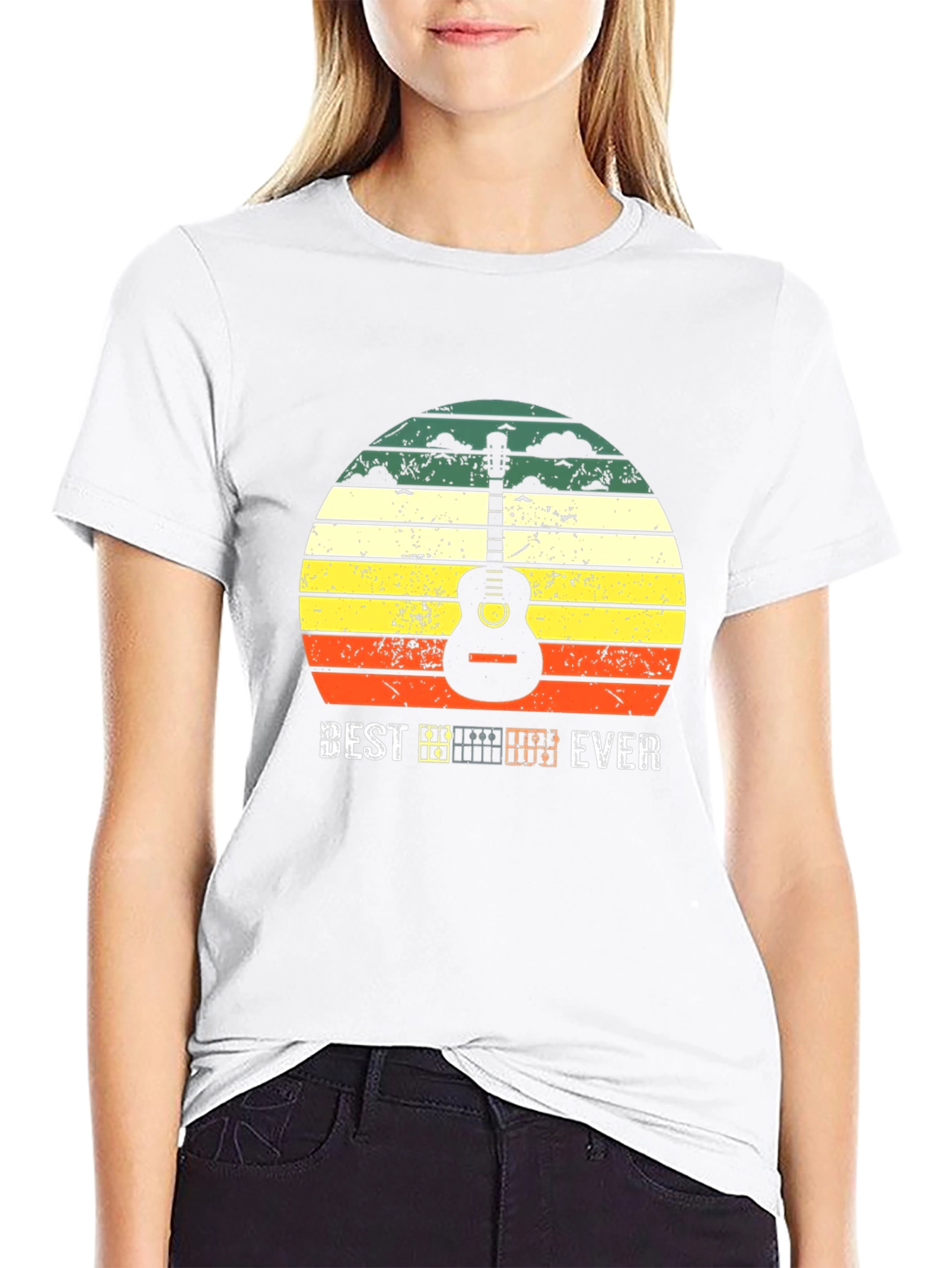 Best Dad Ever Guitar T-Shirt