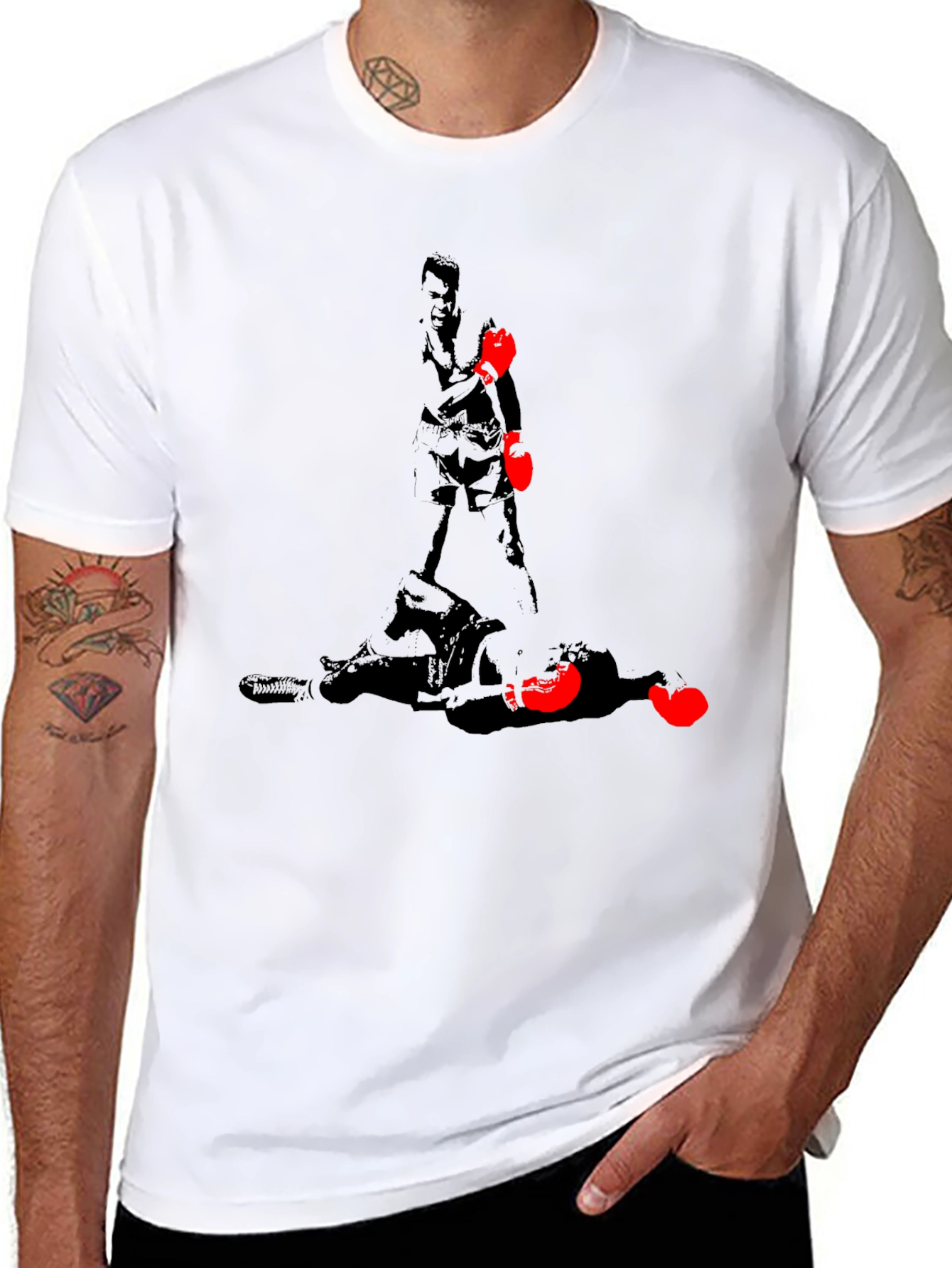 Boxing KO T-Shirt - Black Graphic Tee