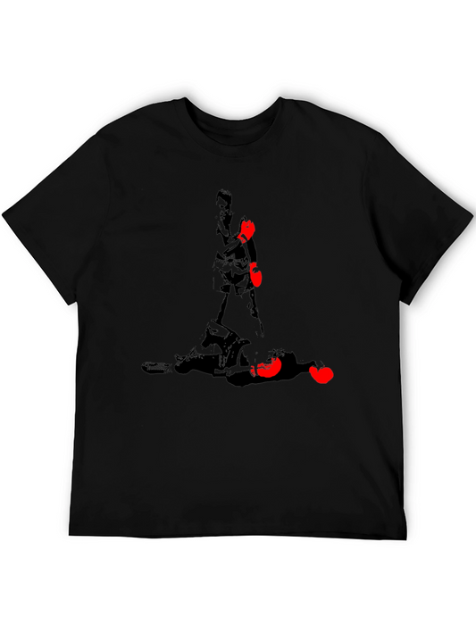 Boxing KO T-Shirt - Black Graphic Tee