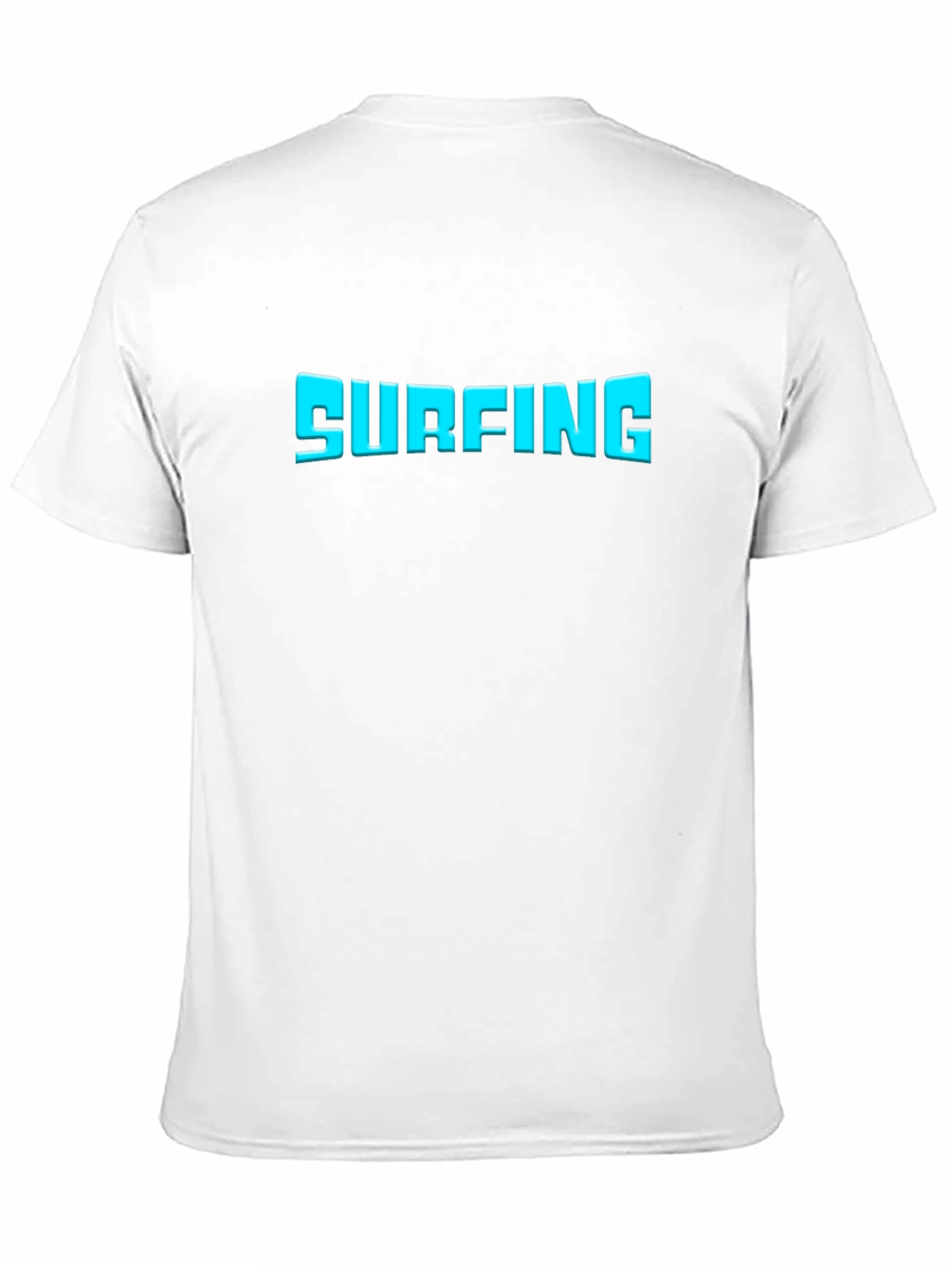 Surfing Graphic Tee - Black Cotton T-Shirt