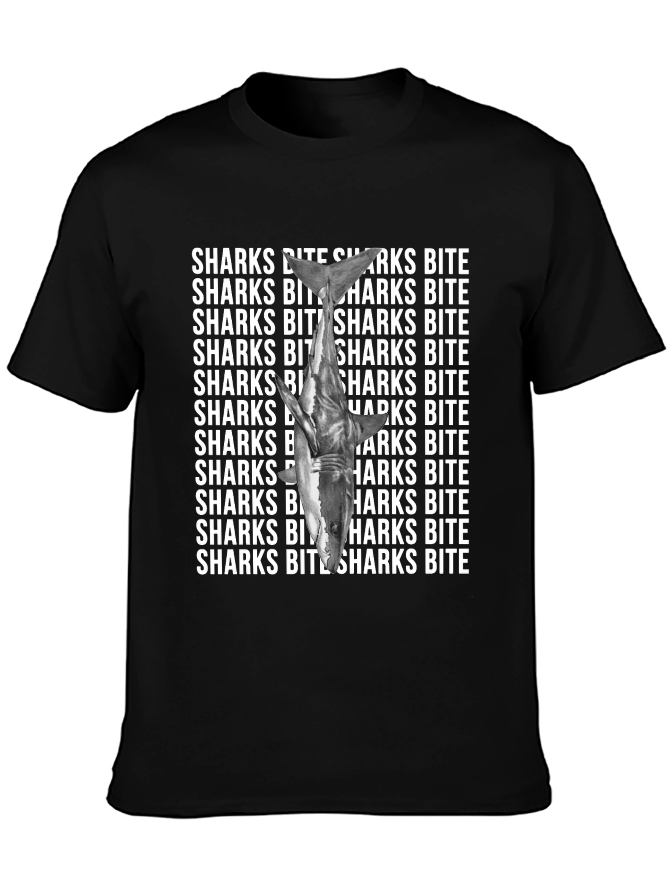 Shark Bite Graphic Tee - Unique Statement T-Shirt