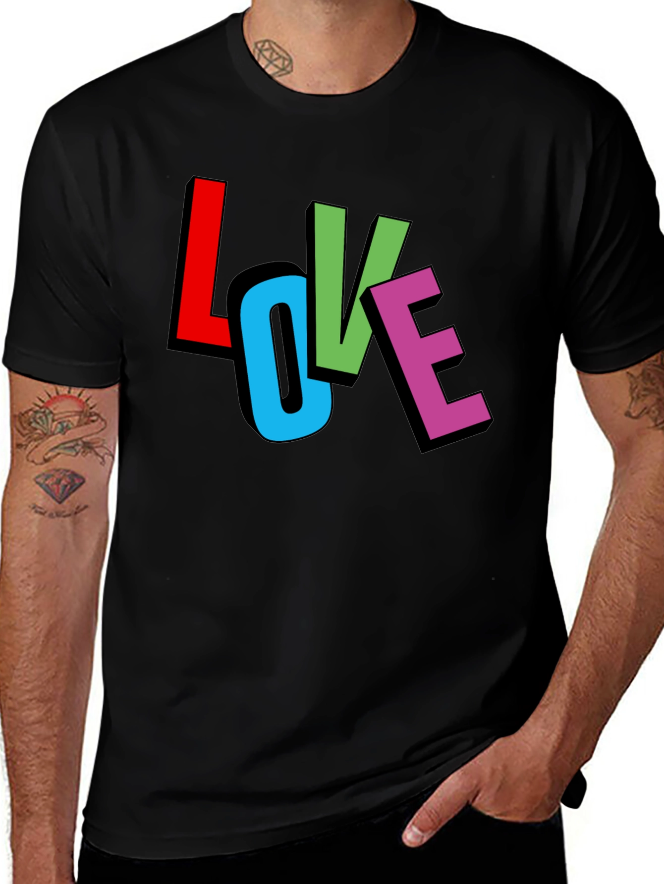 Love Graphic Black T-Shirt