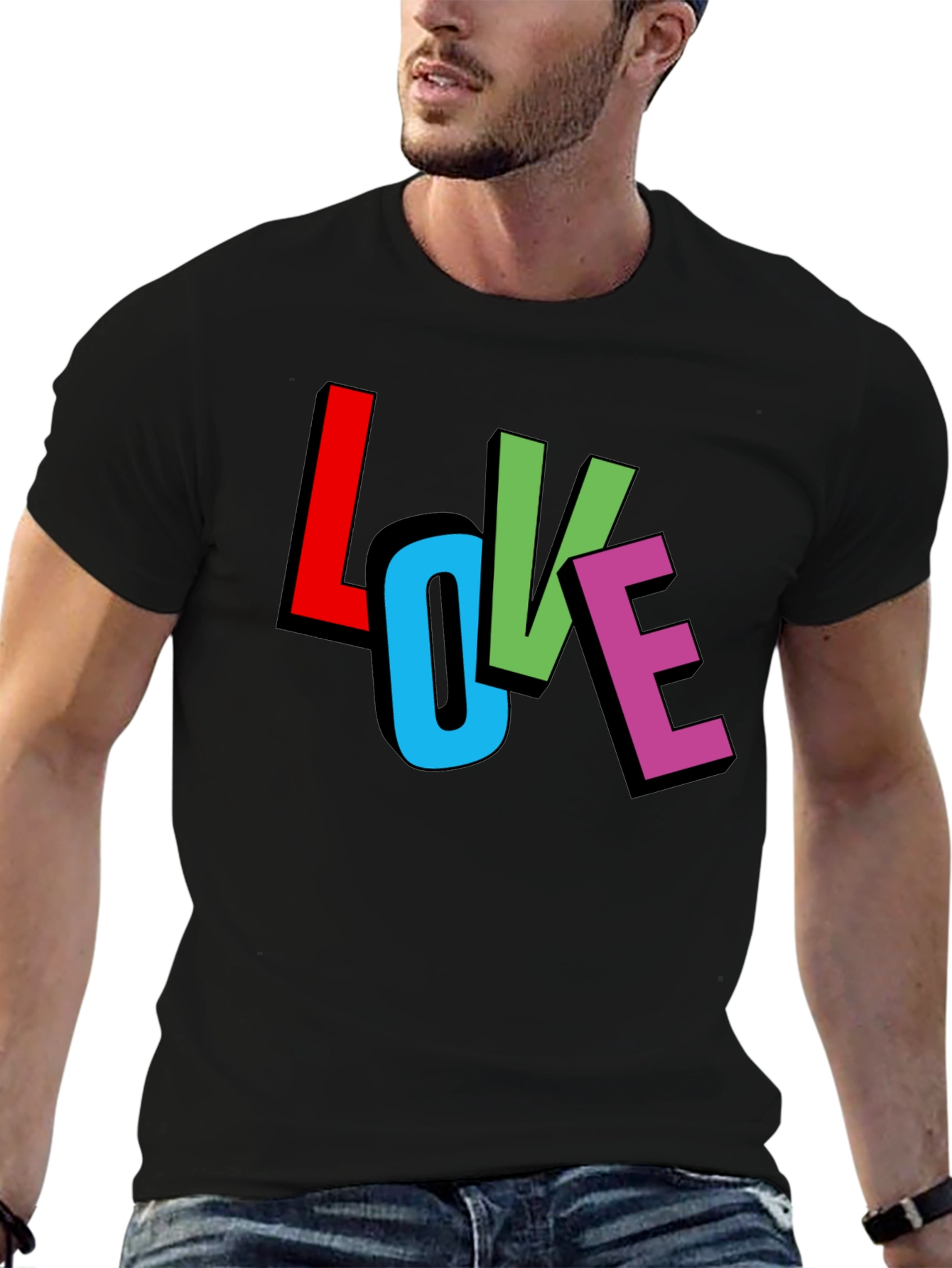 Love Graphic Black T-Shirt