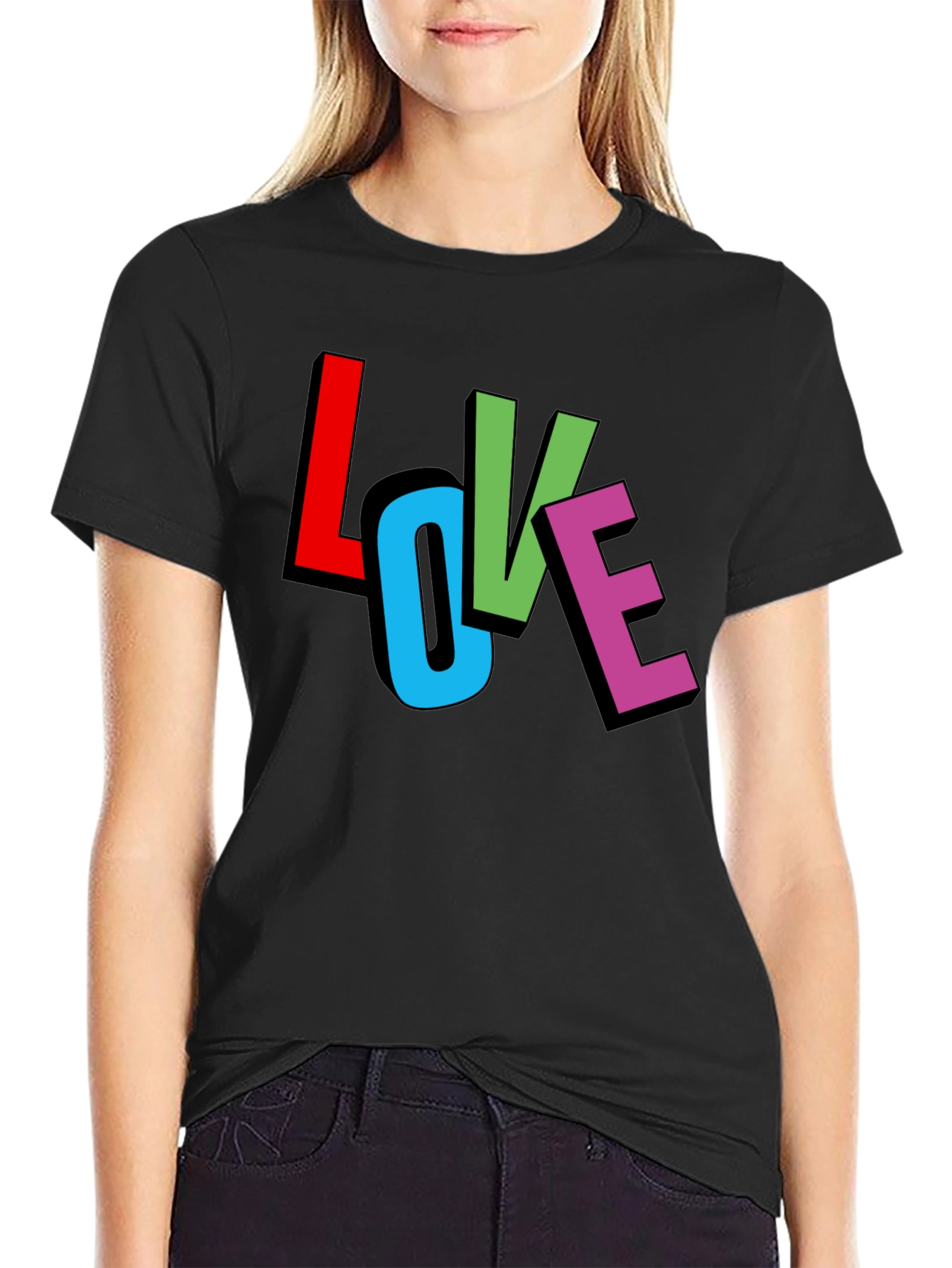 Love Graphic Black T-Shirt