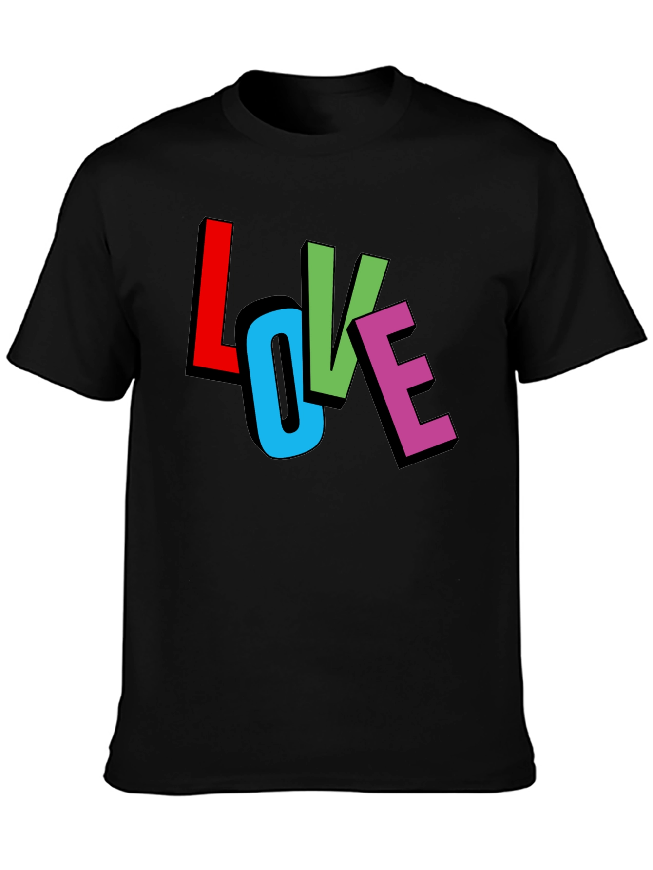 Love Graphic Black T-Shirt