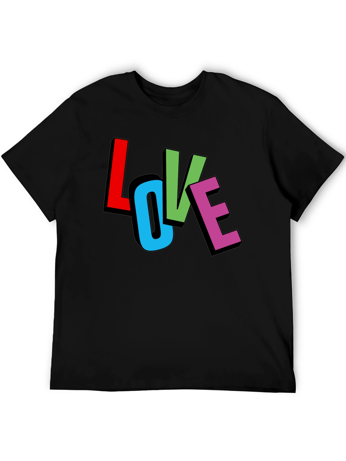 Love Graphic Black T-Shirt