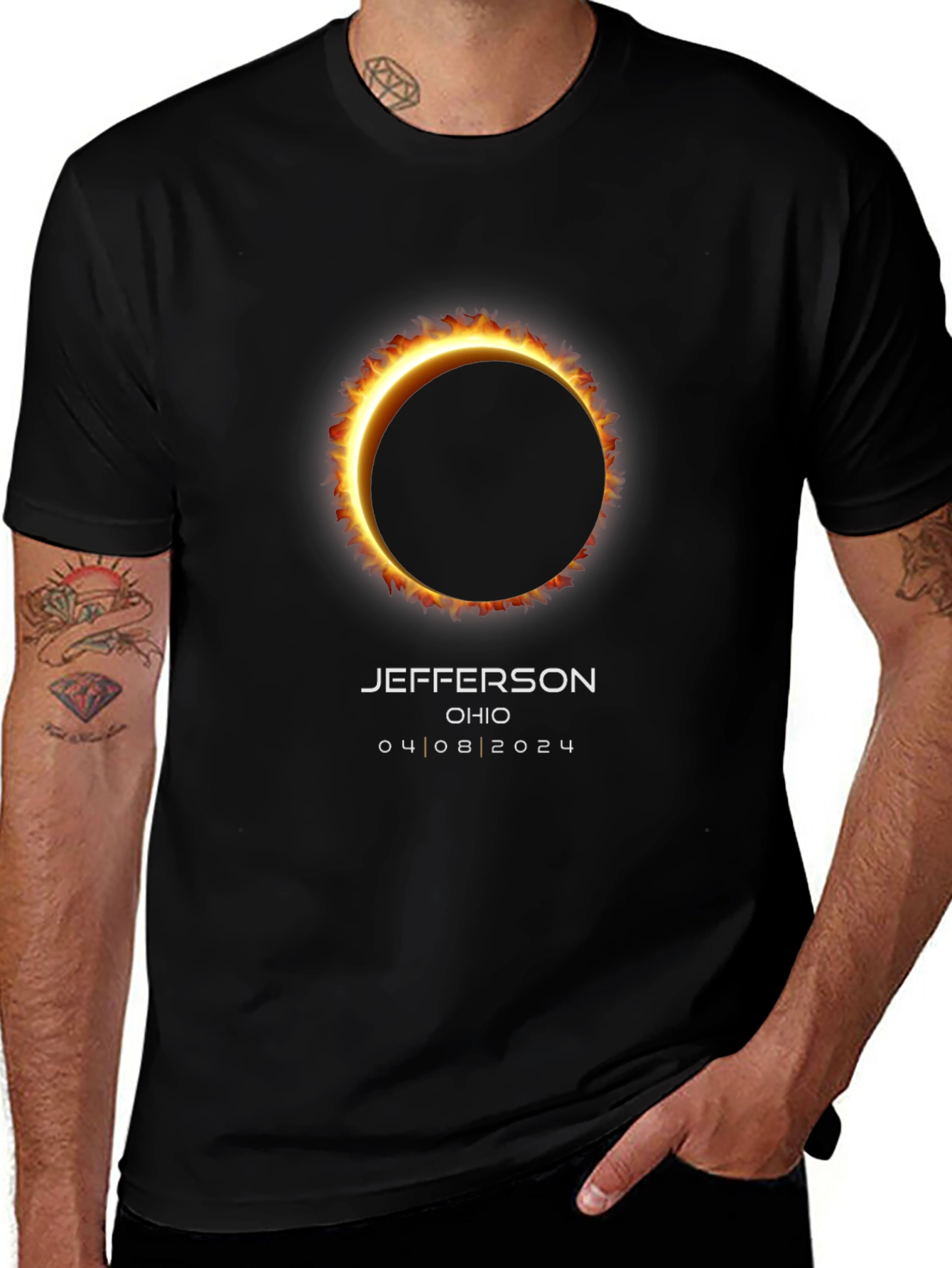 Jefferson Ohio Eclipse 04.08.2024 T-Shirt