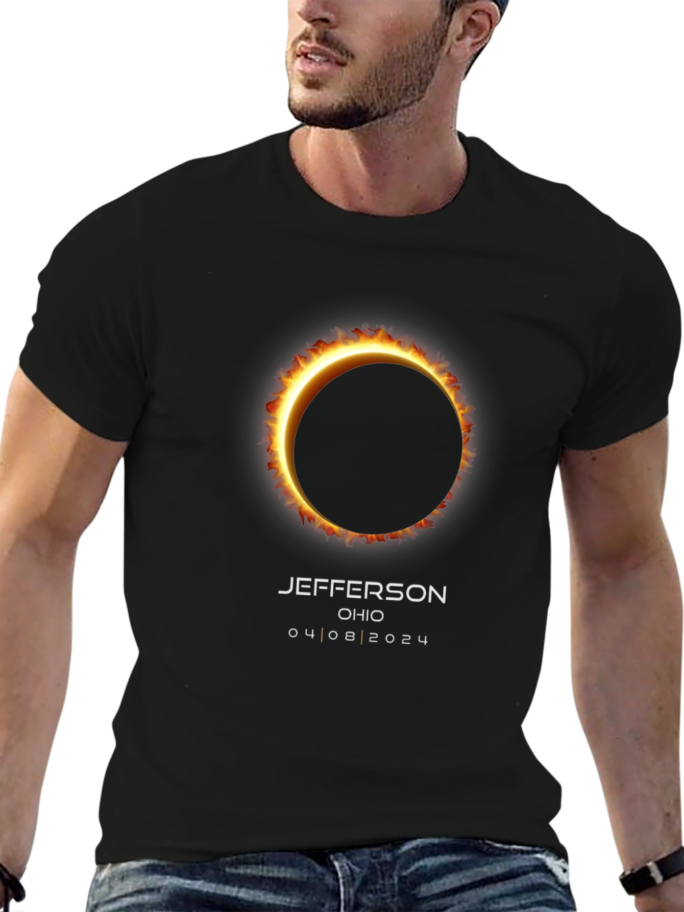 Jefferson Ohio Eclipse 04.08.2024 T-Shirt