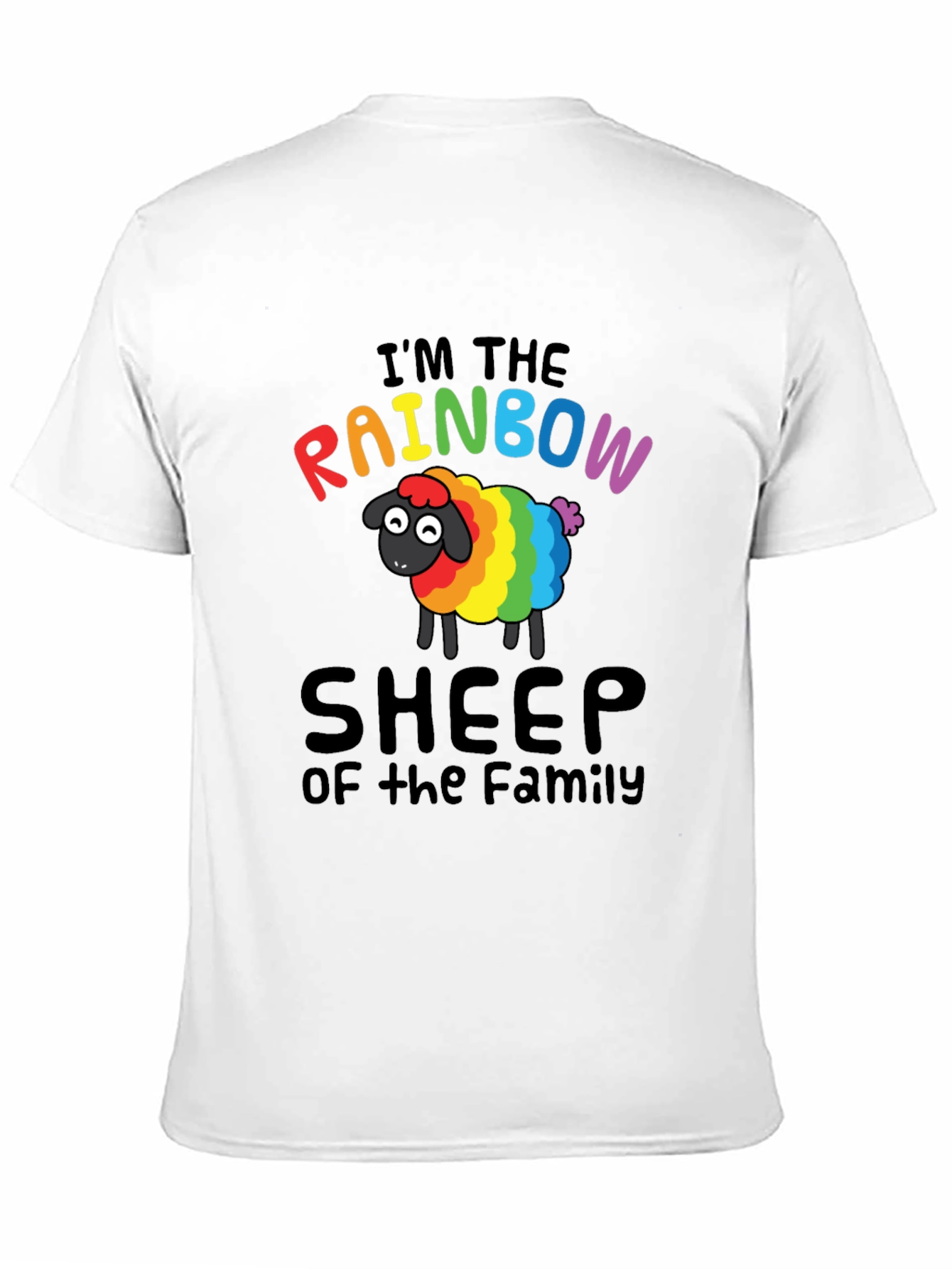 Rainbow Sheep Family T-Shirt