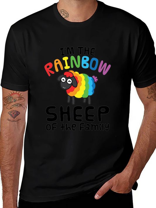 Rainbow Sheep Family T-Shirt