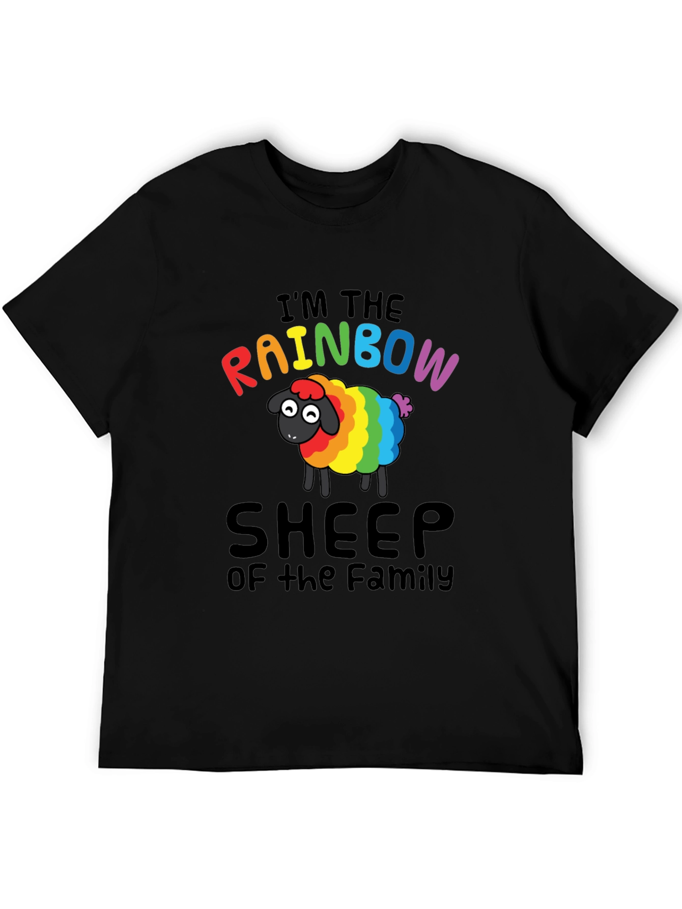 Rainbow Sheep Family T-Shirt