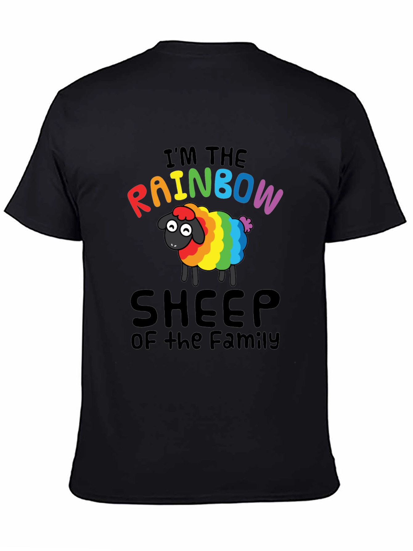 Rainbow Sheep Family T-Shirt