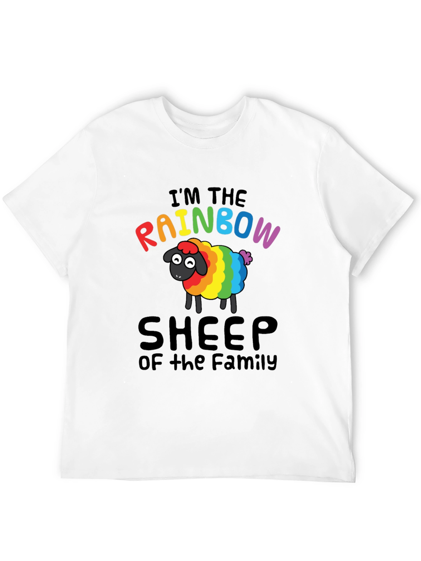 Rainbow Sheep Family T-Shirt