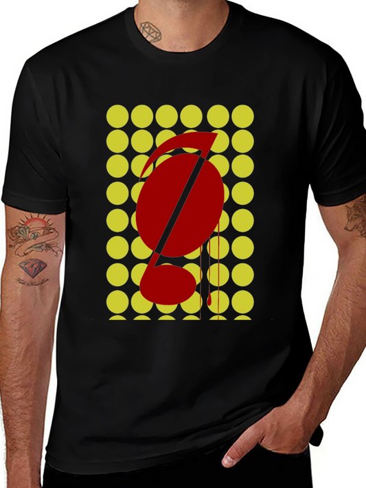 Abstract Graphic Tee - Black