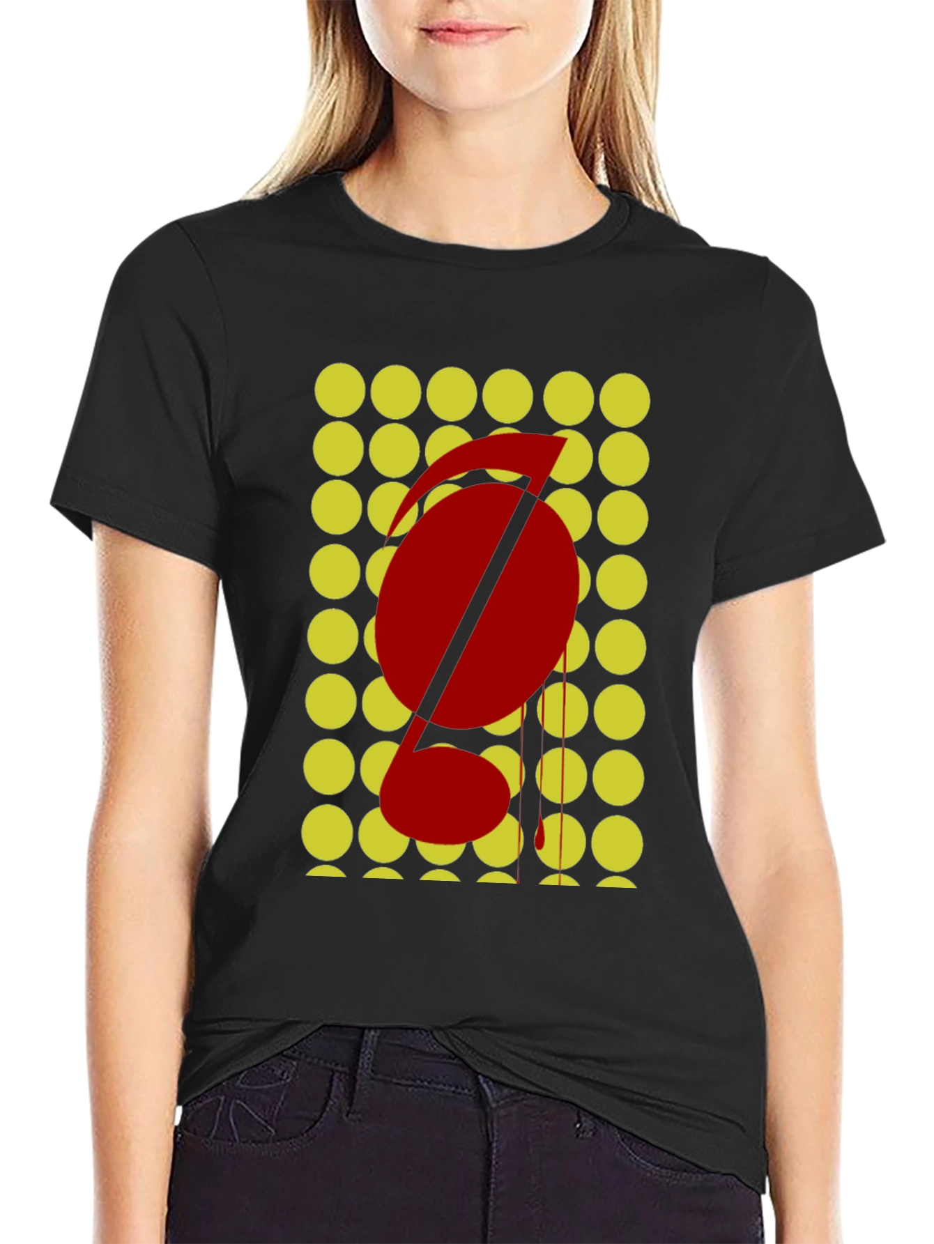 Abstract Graphic Tee - Black