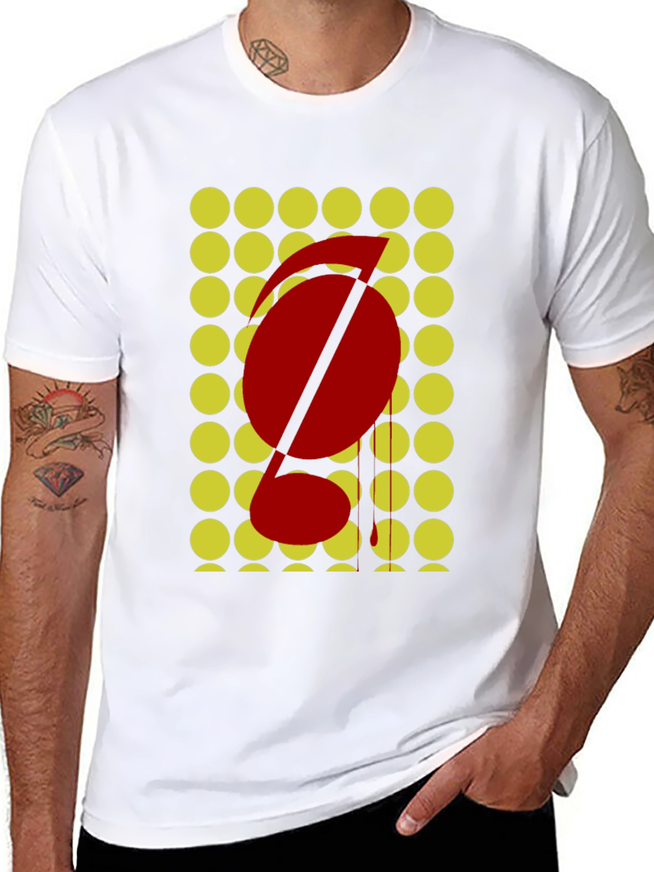 Abstract Graphic Tee - Black