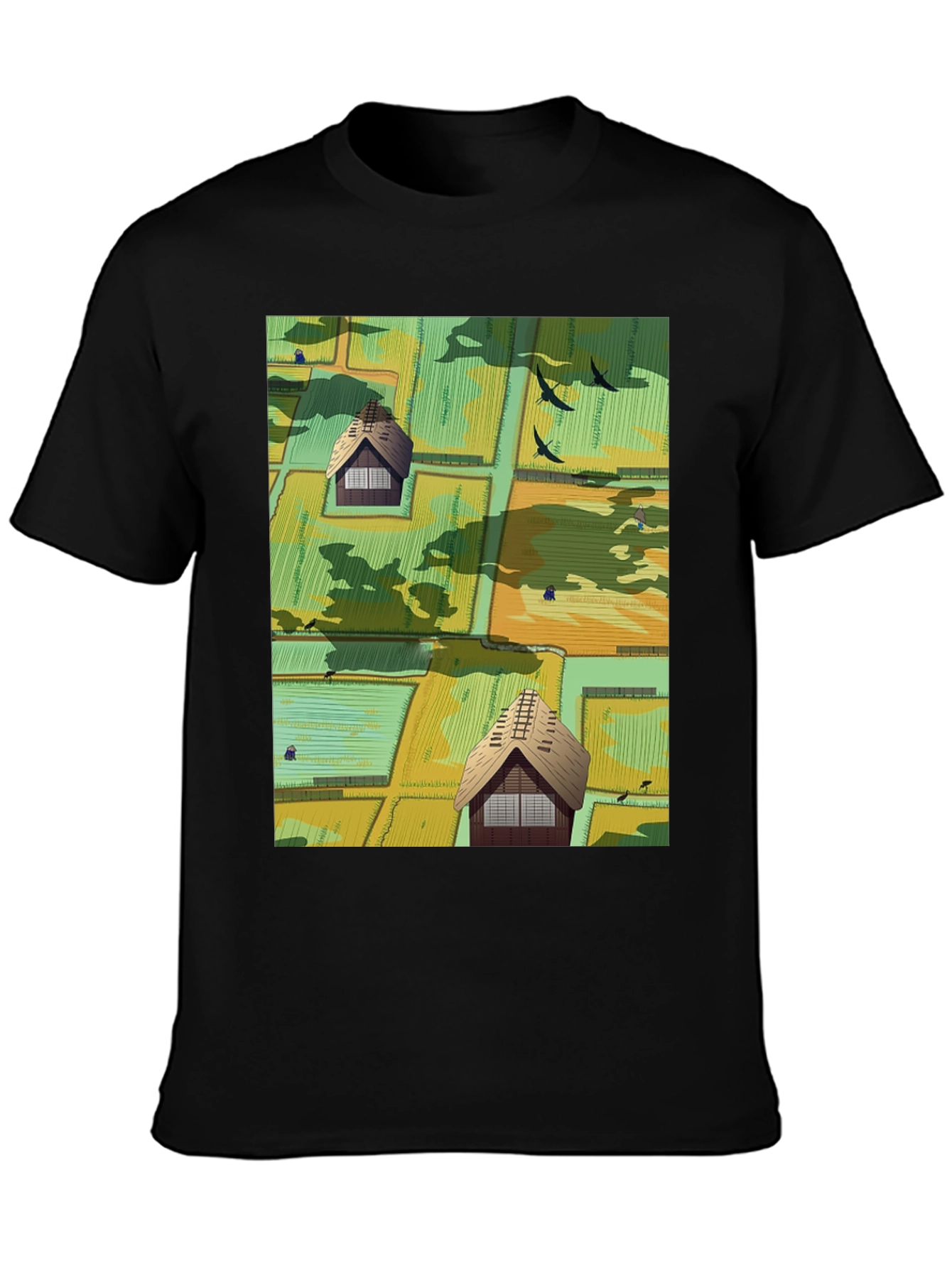Japanese Rice Paddy Graphic Tee