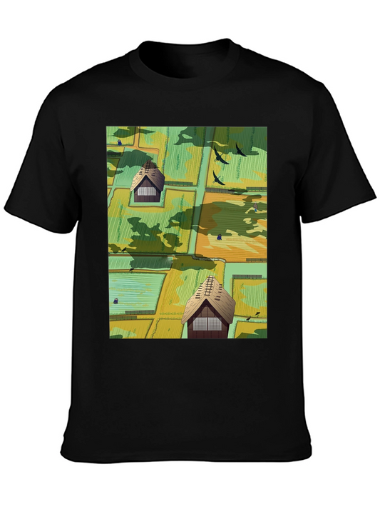 Japanese Rice Paddy Graphic Tee