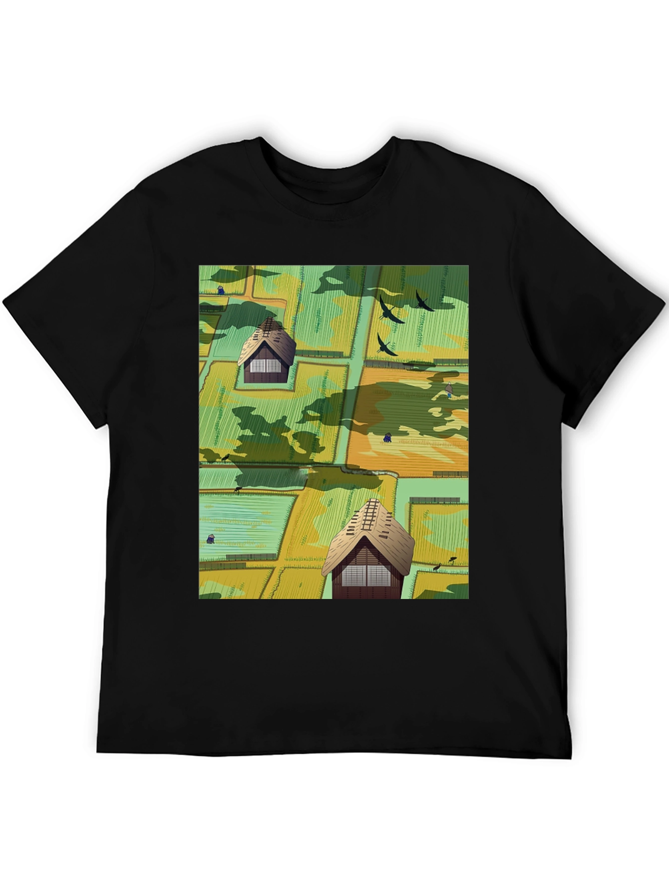 Japanese Rice Paddy Graphic Tee