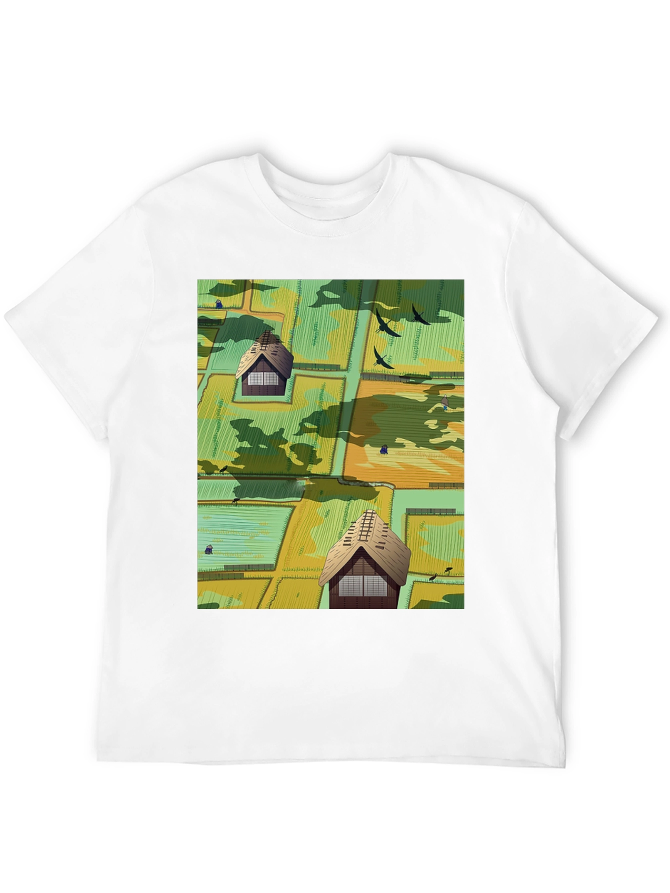 Japanese Rice Paddy Graphic Tee