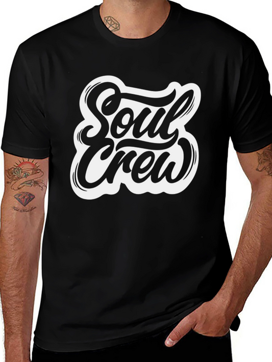 Soul Crew Graphic Tee - Black Casual T-Shirt