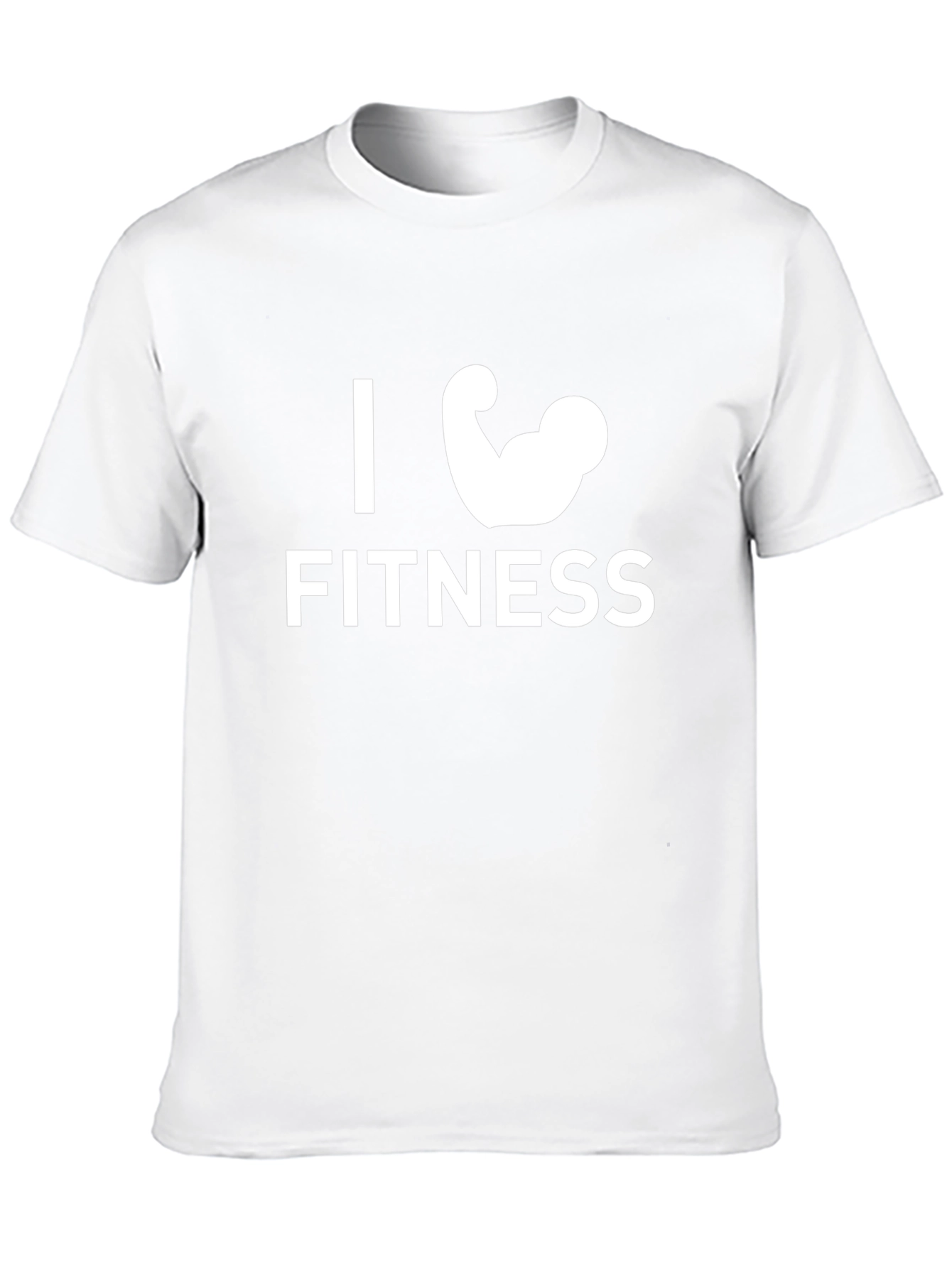 I Love Fitness Black T-Shirt Gym Workout Tee