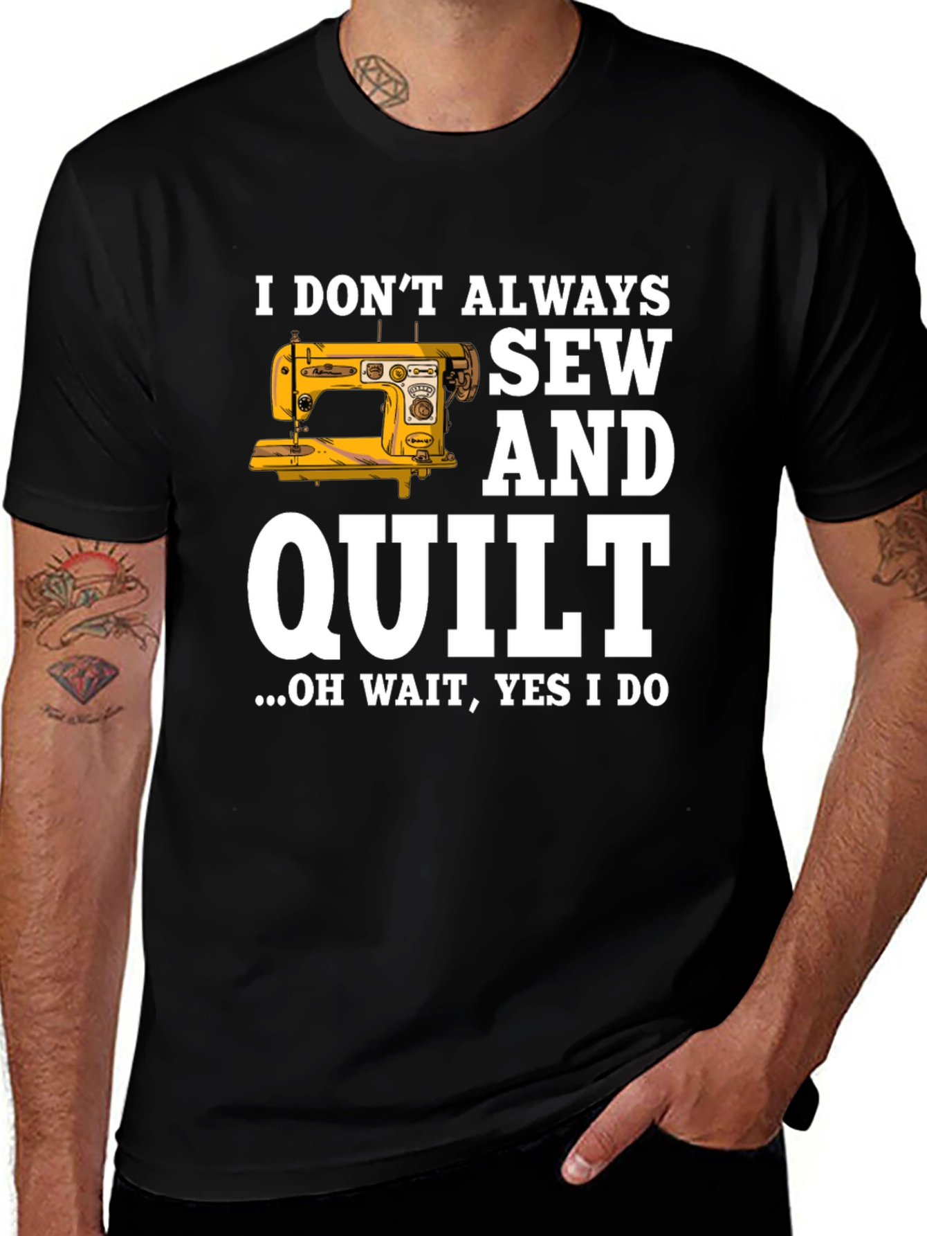 Sew & Quilt T-Shirt - Funny Quilting Gift Tee