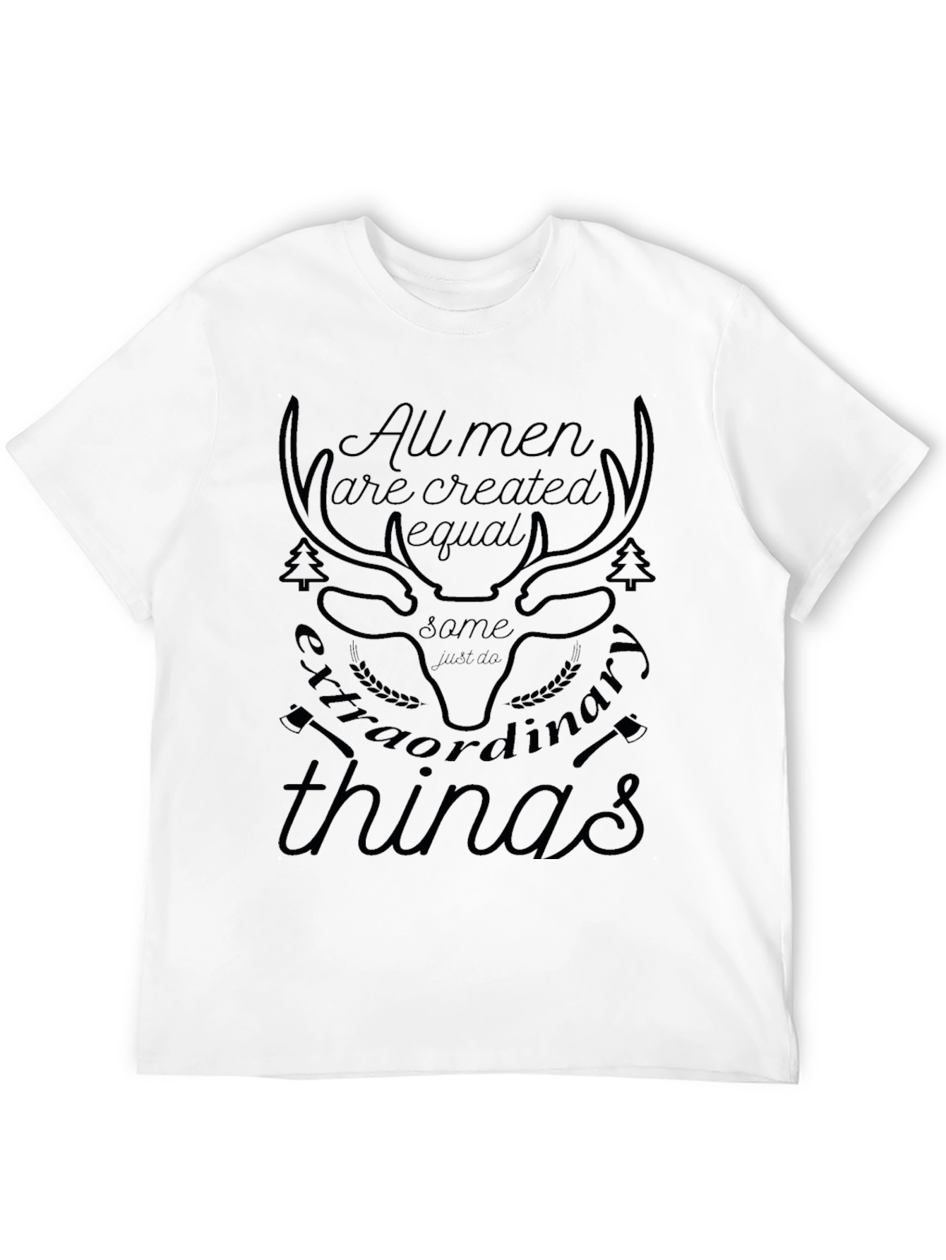 Mens Extraordinary Deer Graphic Tee