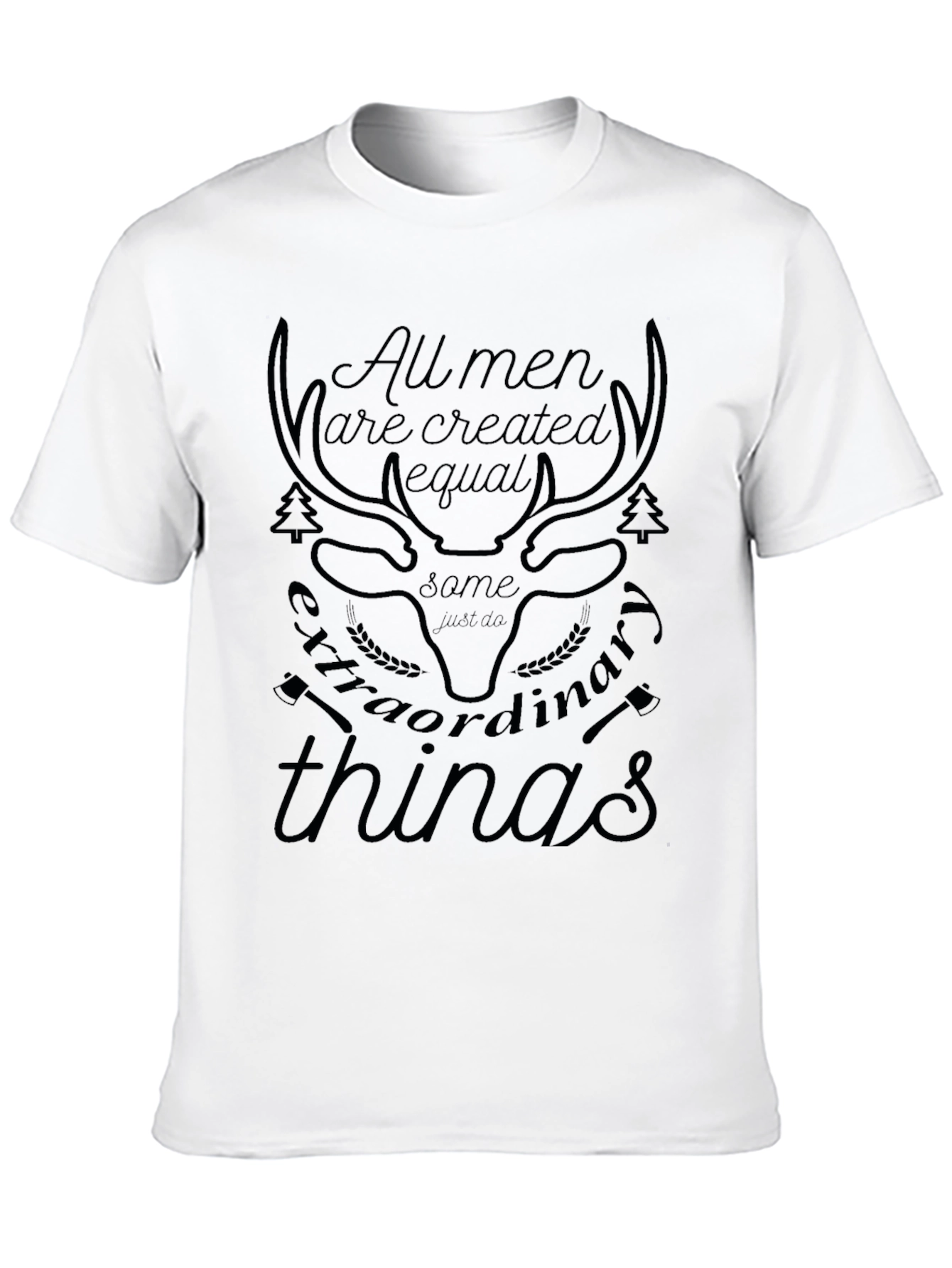 Mens Extraordinary Deer Graphic Tee