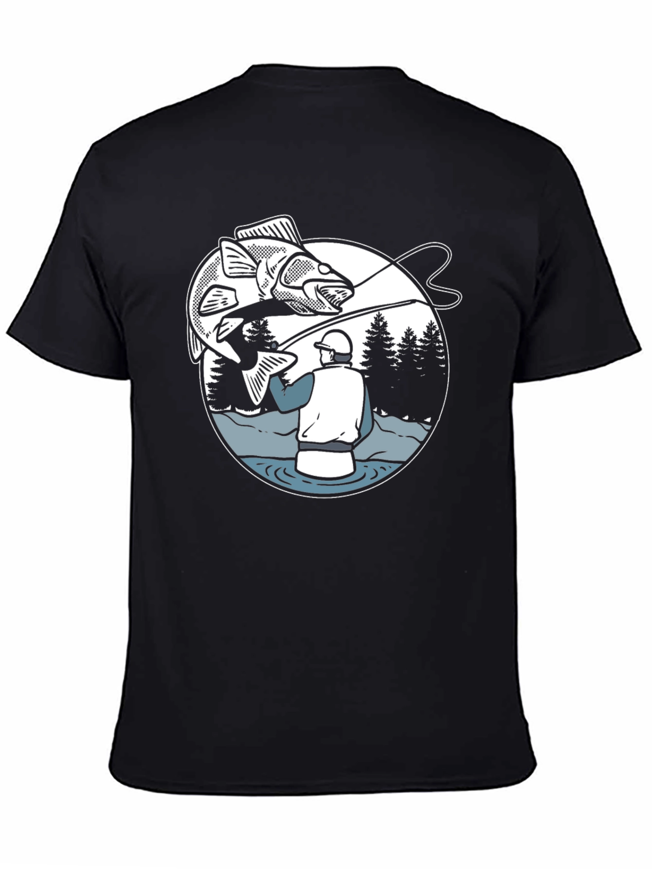 Fishing Graphic T-Shirt - Angler Design Tee