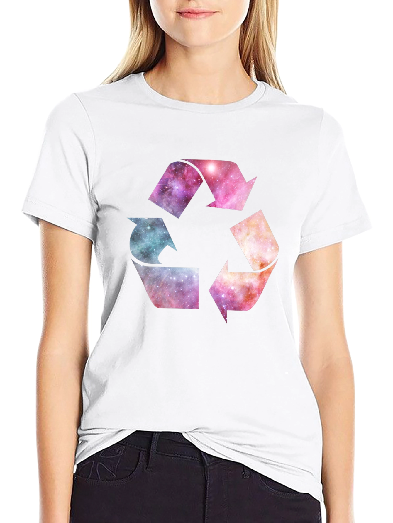 Galaxy Recycle Symbol Graphic Tee