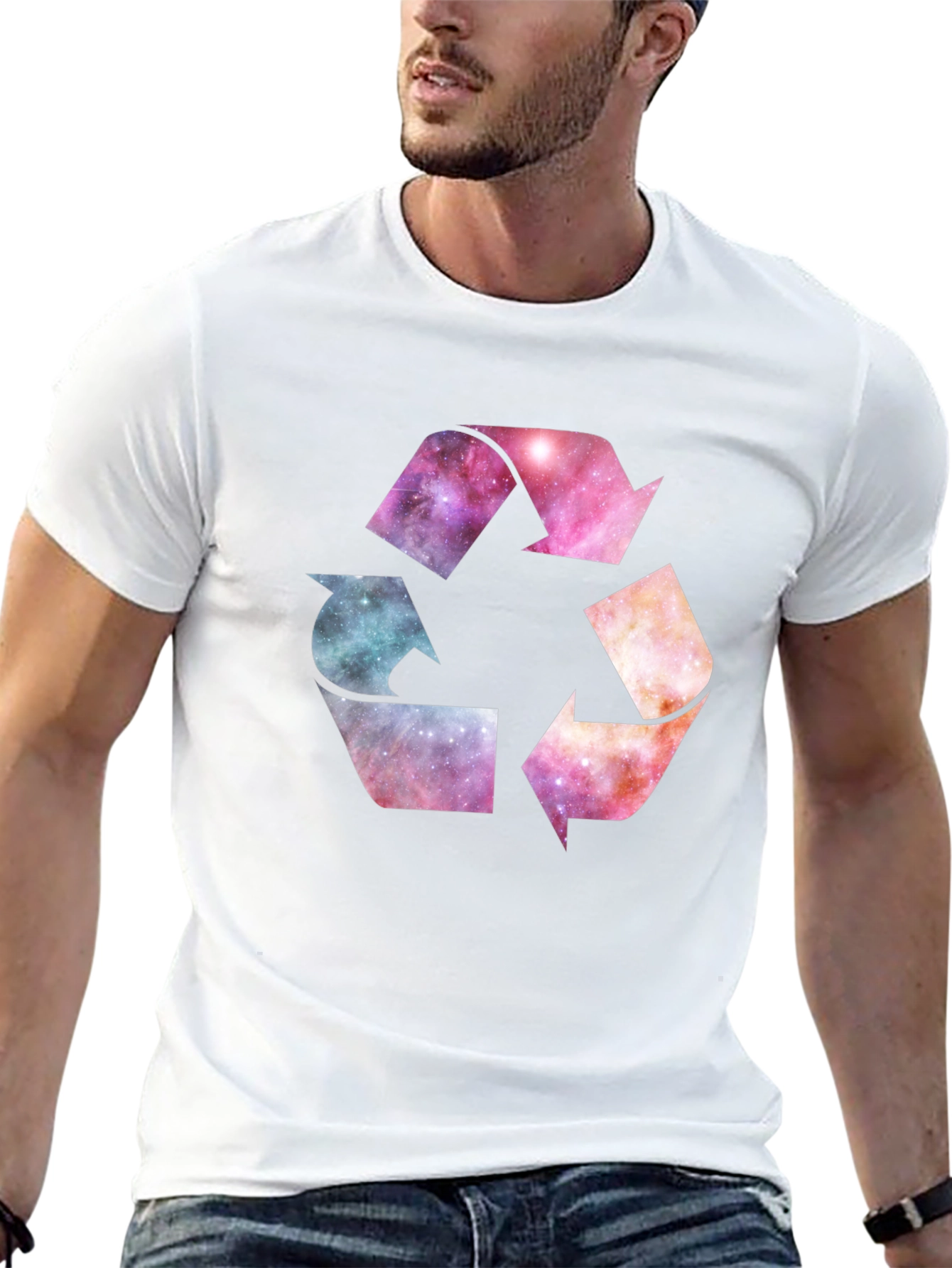 Galaxy Recycle Symbol Graphic Tee
