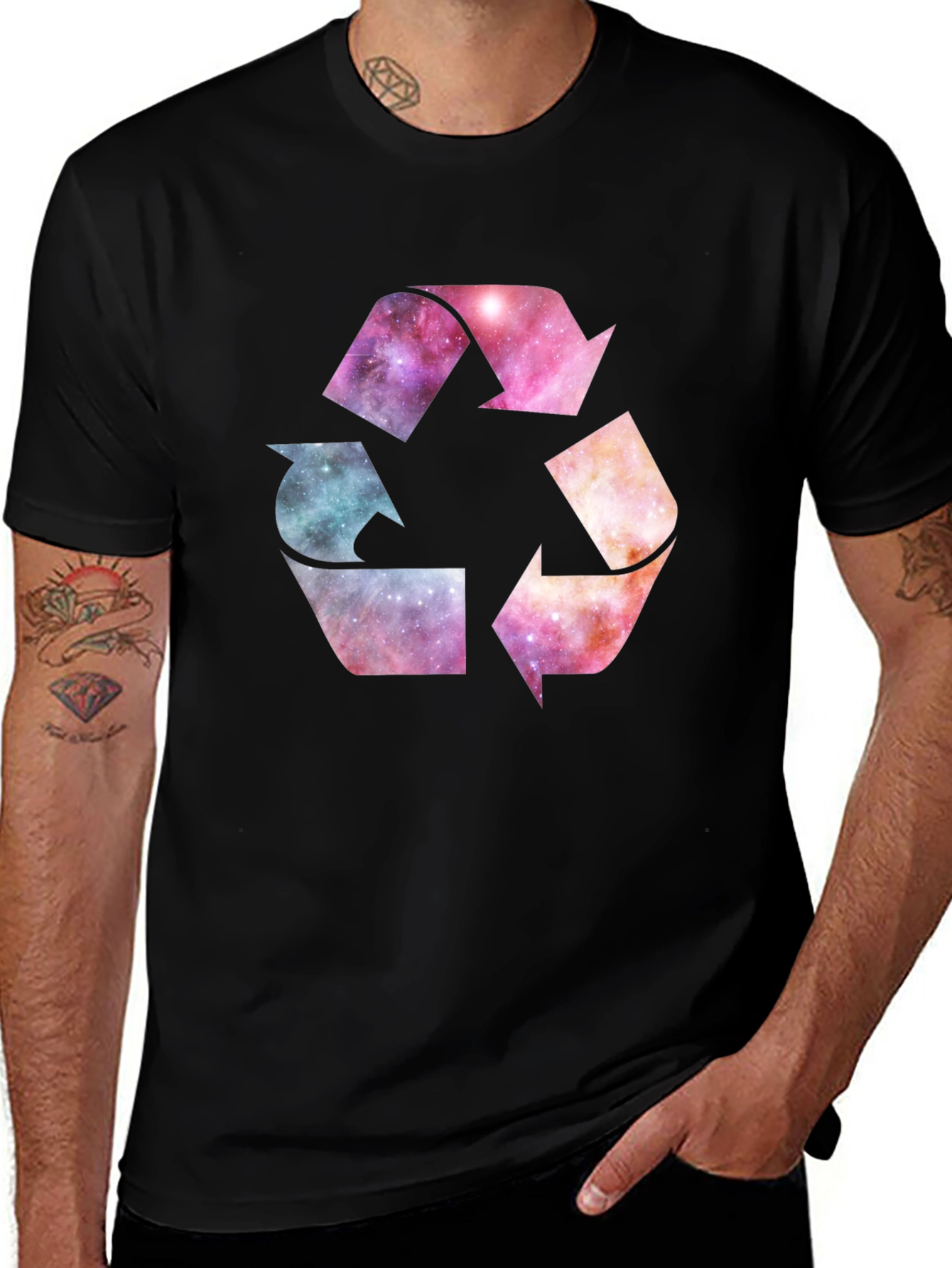 Galaxy Recycle Symbol Graphic Tee