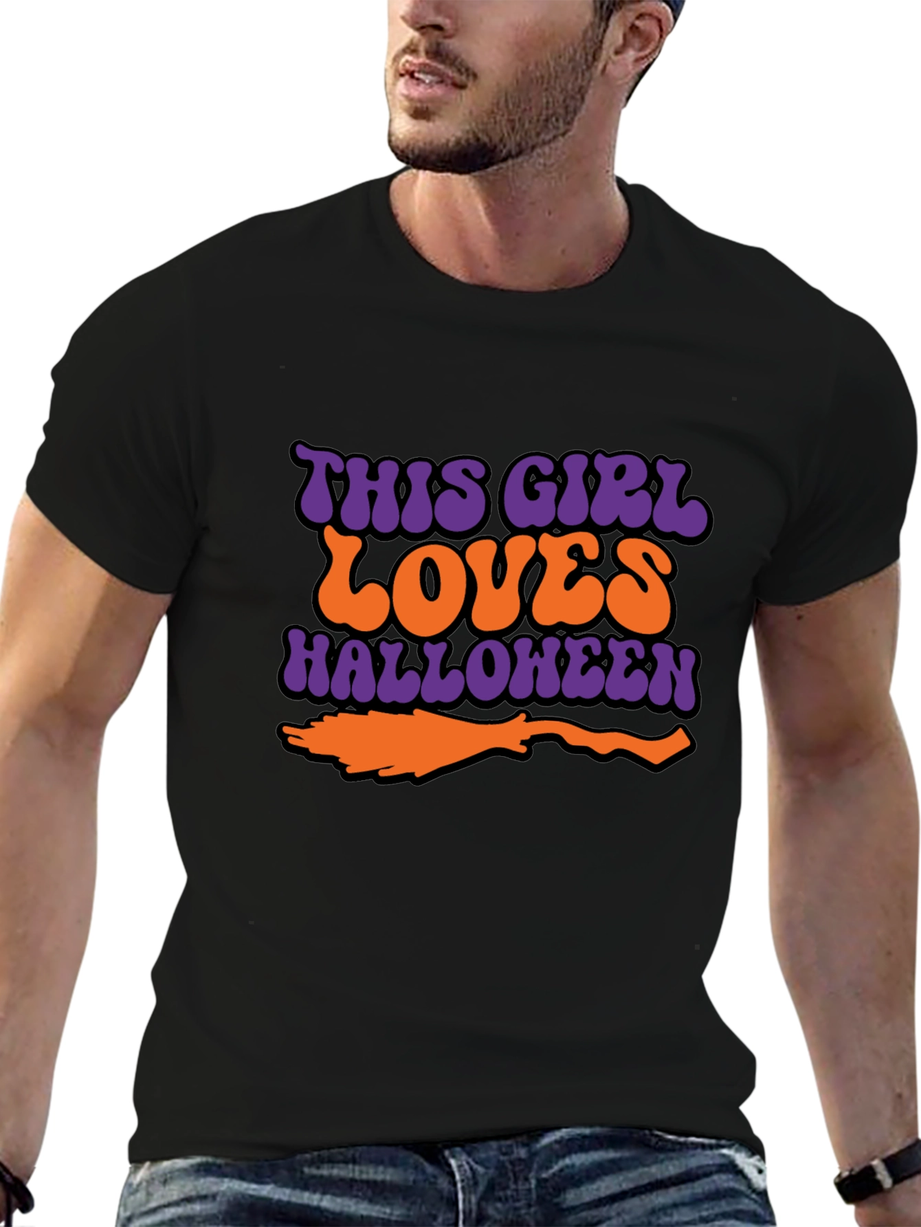 Halloween This Girl Loves Graphic T-Shirt