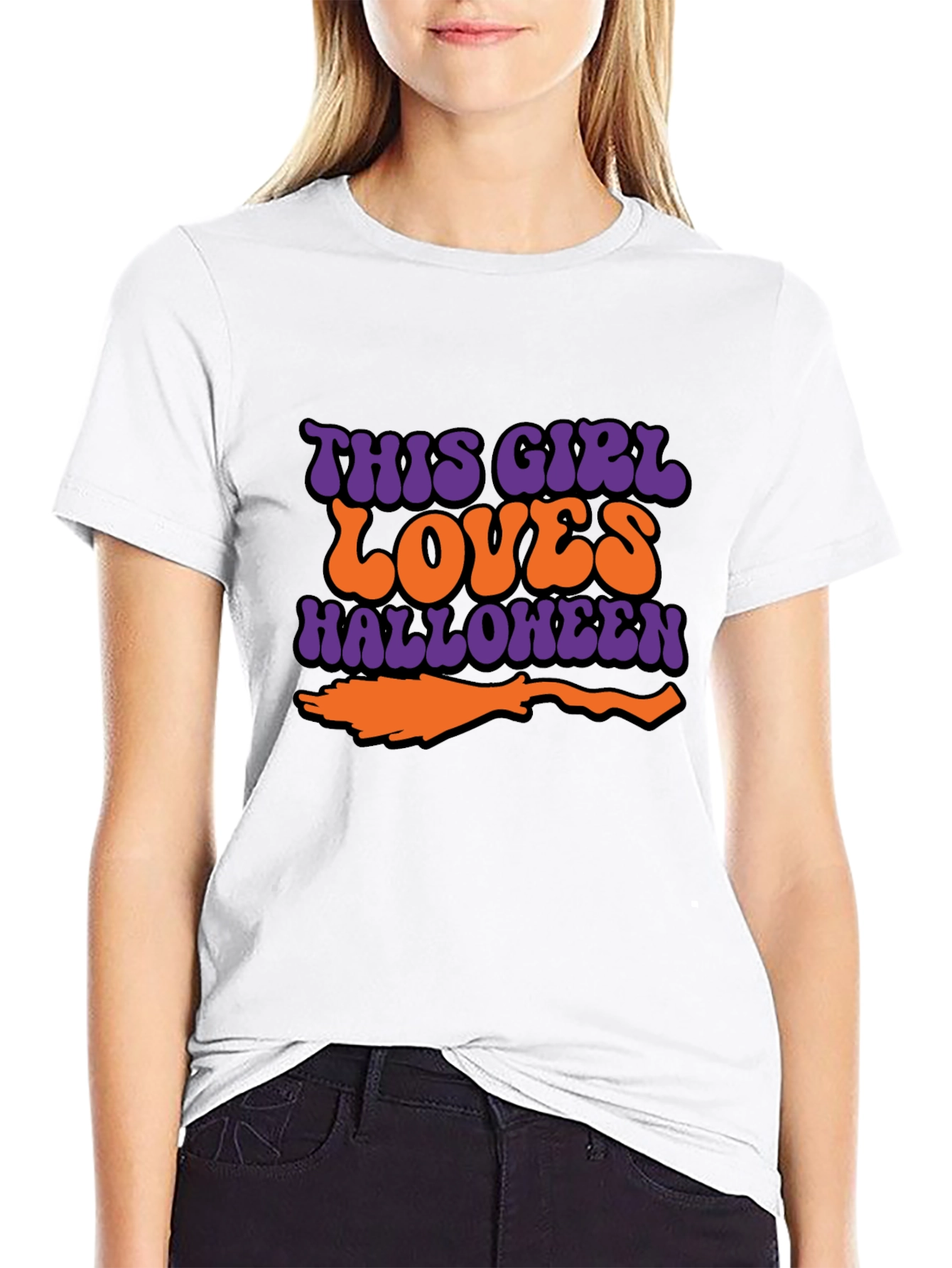Halloween This Girl Loves Graphic T-Shirt