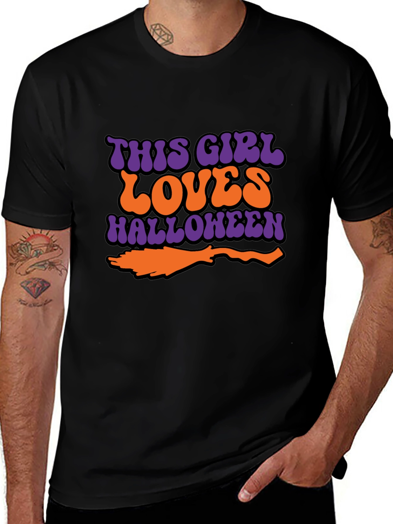 Halloween This Girl Loves Graphic T-Shirt