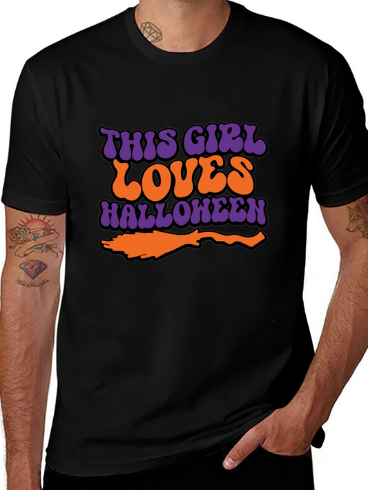 Halloween This Girl Loves Graphic T-Shirt
