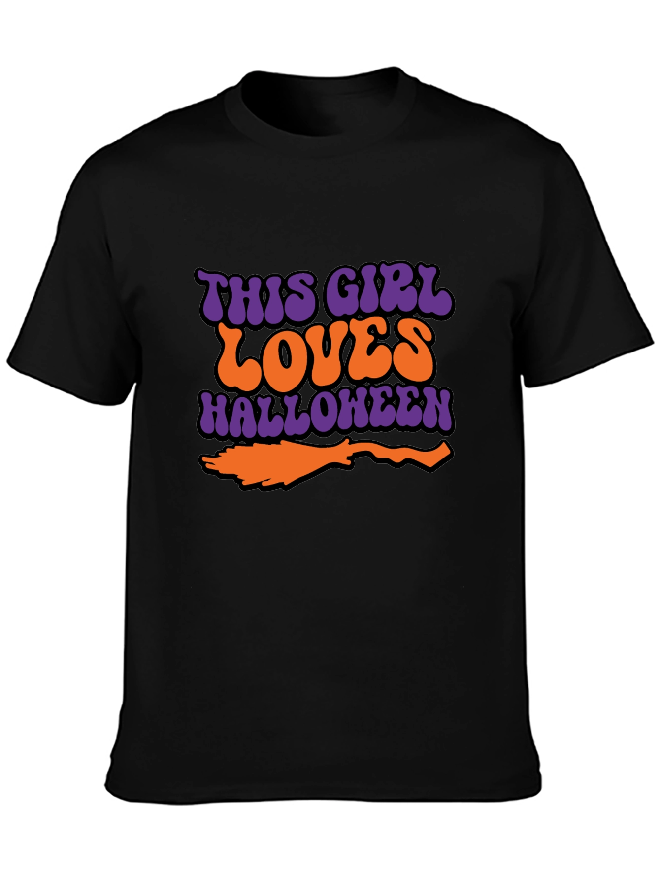 Halloween This Girl Loves Graphic T-Shirt
