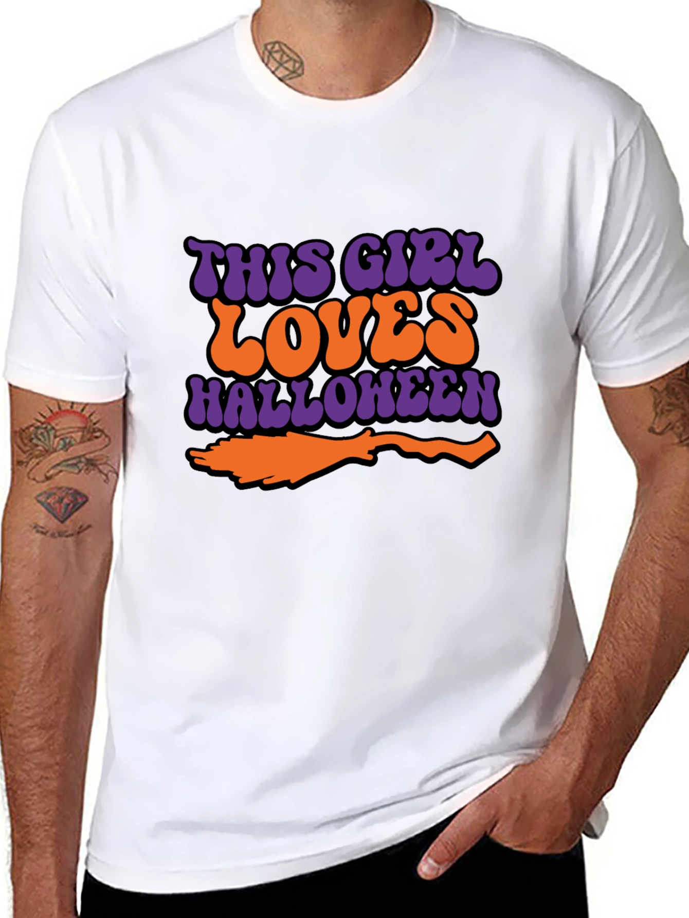 Halloween This Girl Loves Graphic T-Shirt
