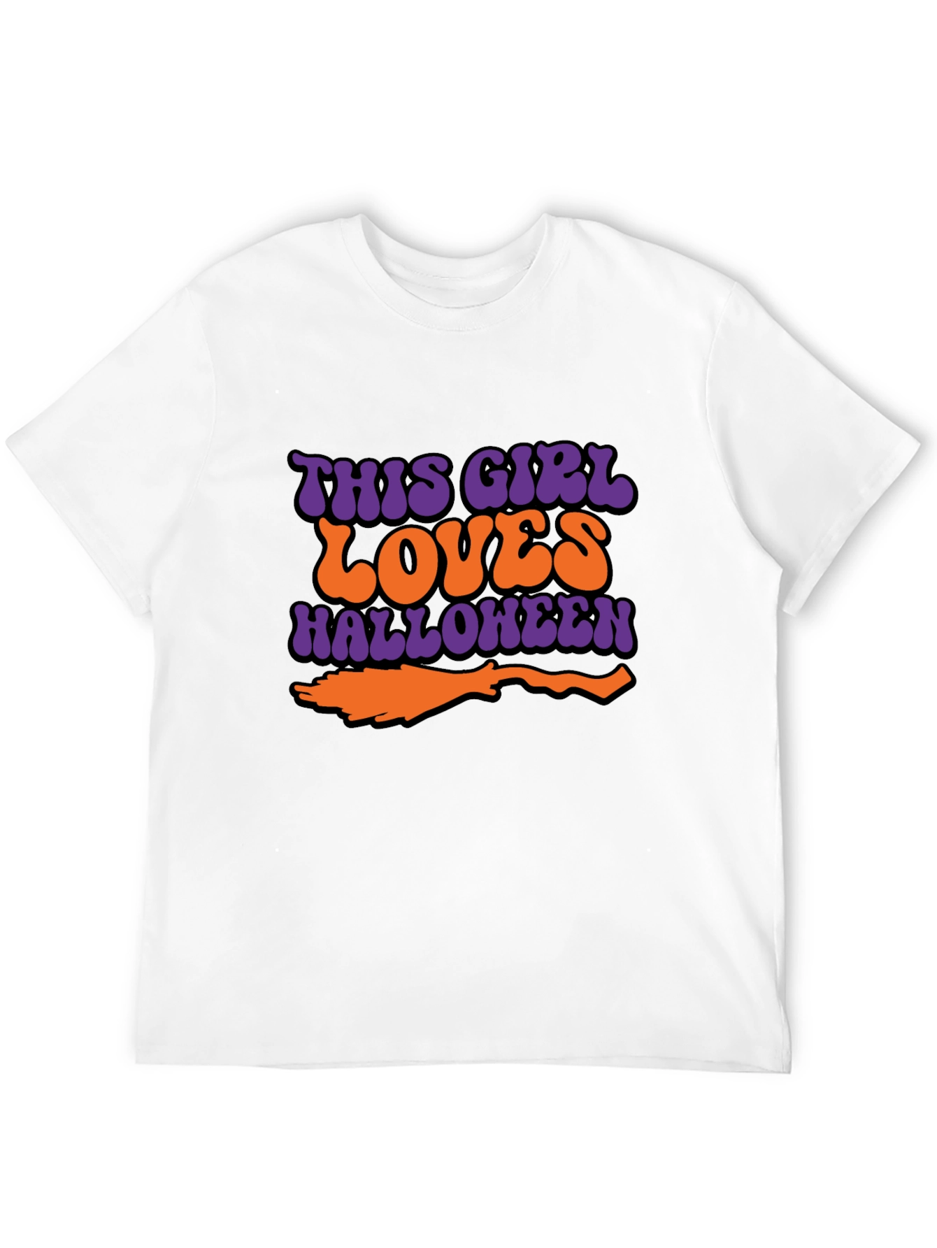 Halloween This Girl Loves Graphic T-Shirt